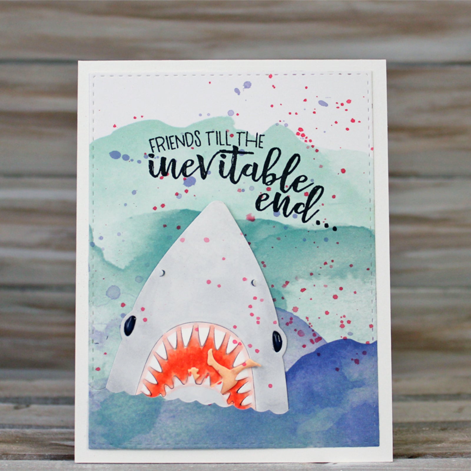 Have a Killer Birthday Sharks & Whales Stamps
