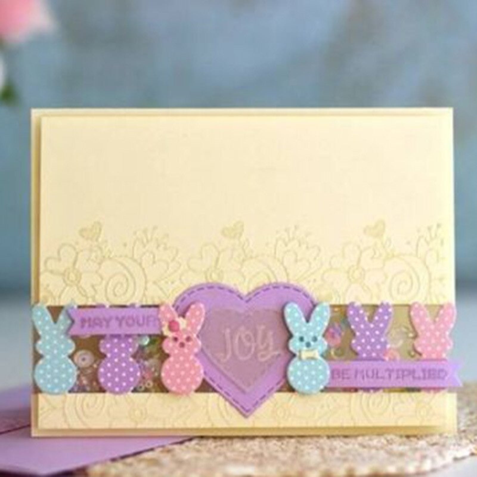 Mini Peeps Border w Layering Bunnies Cutting Dies
