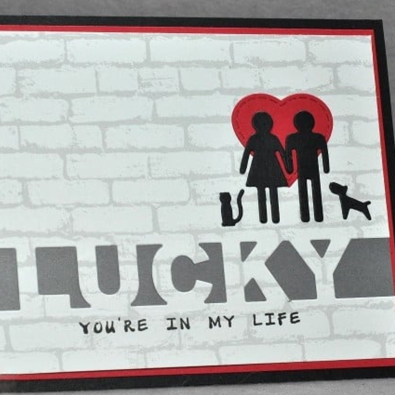 Lucky Cutout Block Font Word Cutting Die