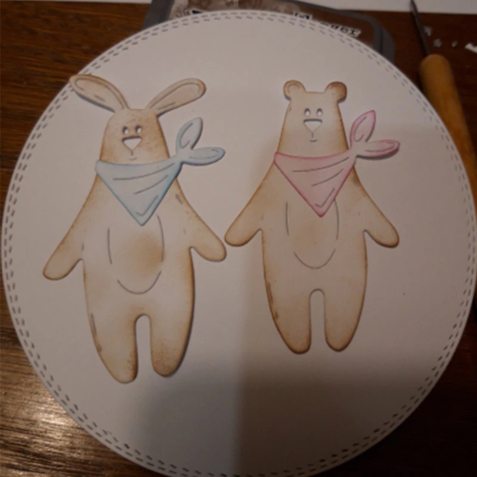 Bunny & Bear w Bandana Cutting Dies