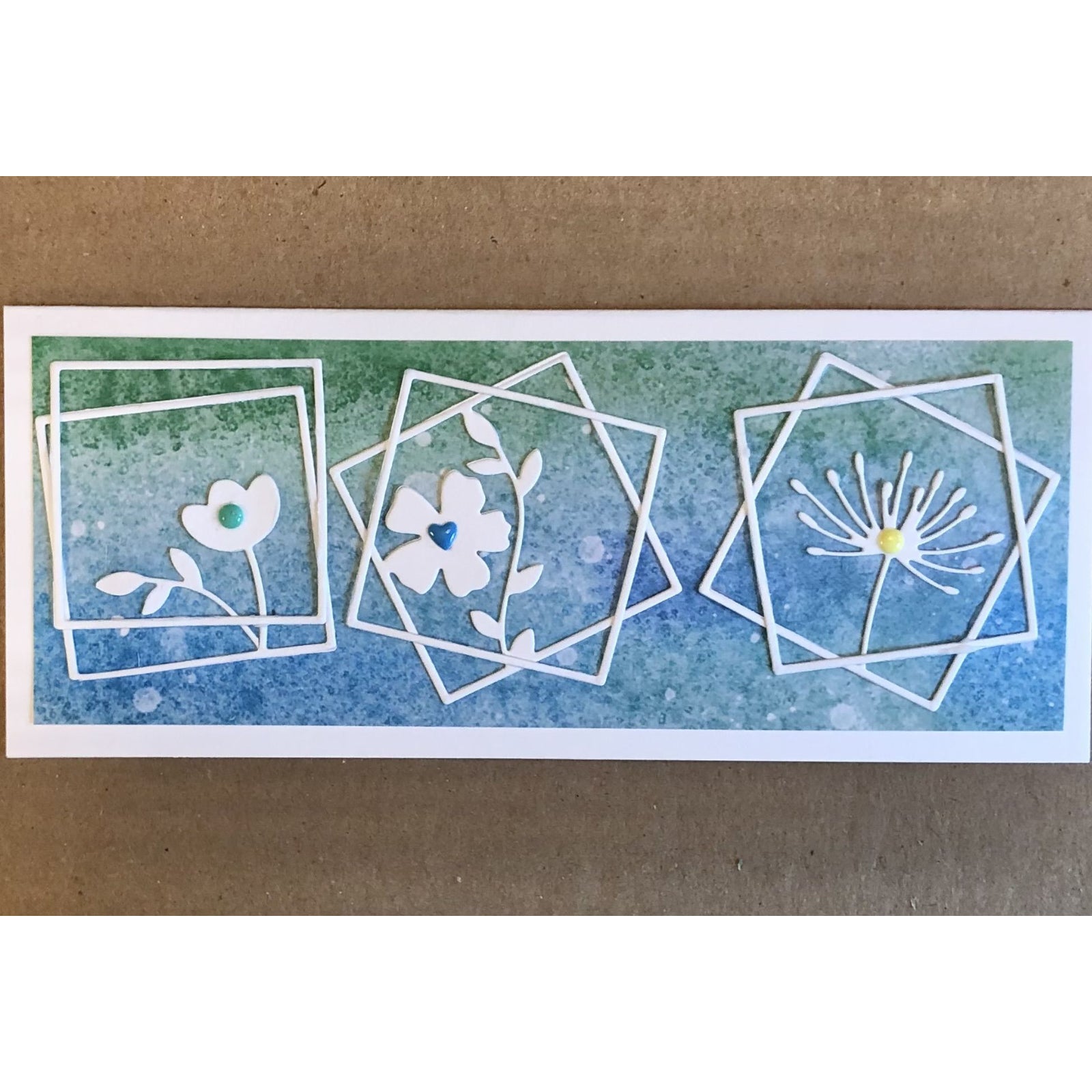 Square Framed Flowers Cutting Dies