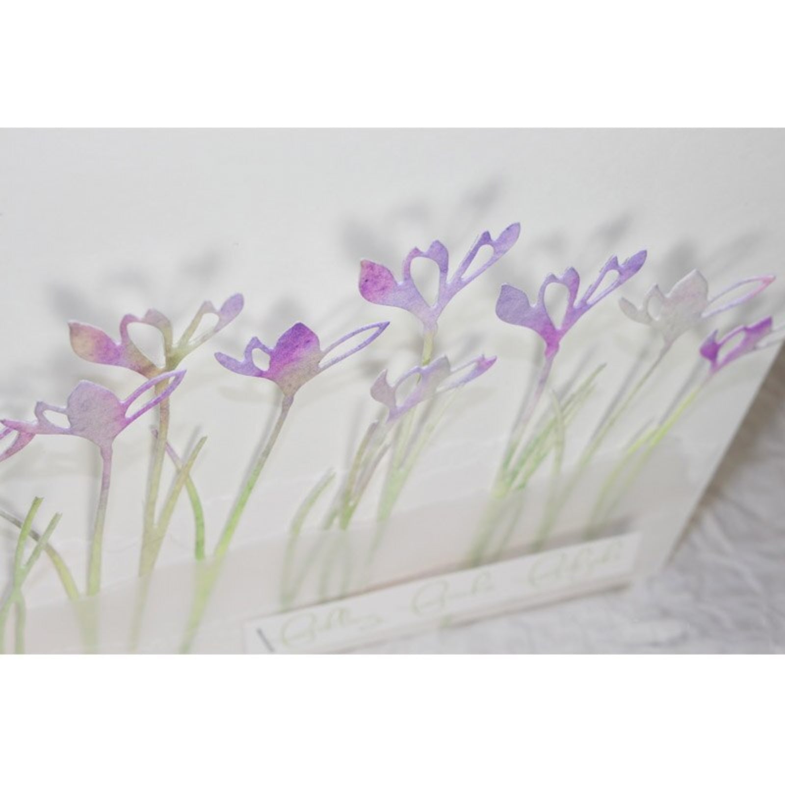 Crocus Flower Trio w Leaf/Grass Cutting Dies
