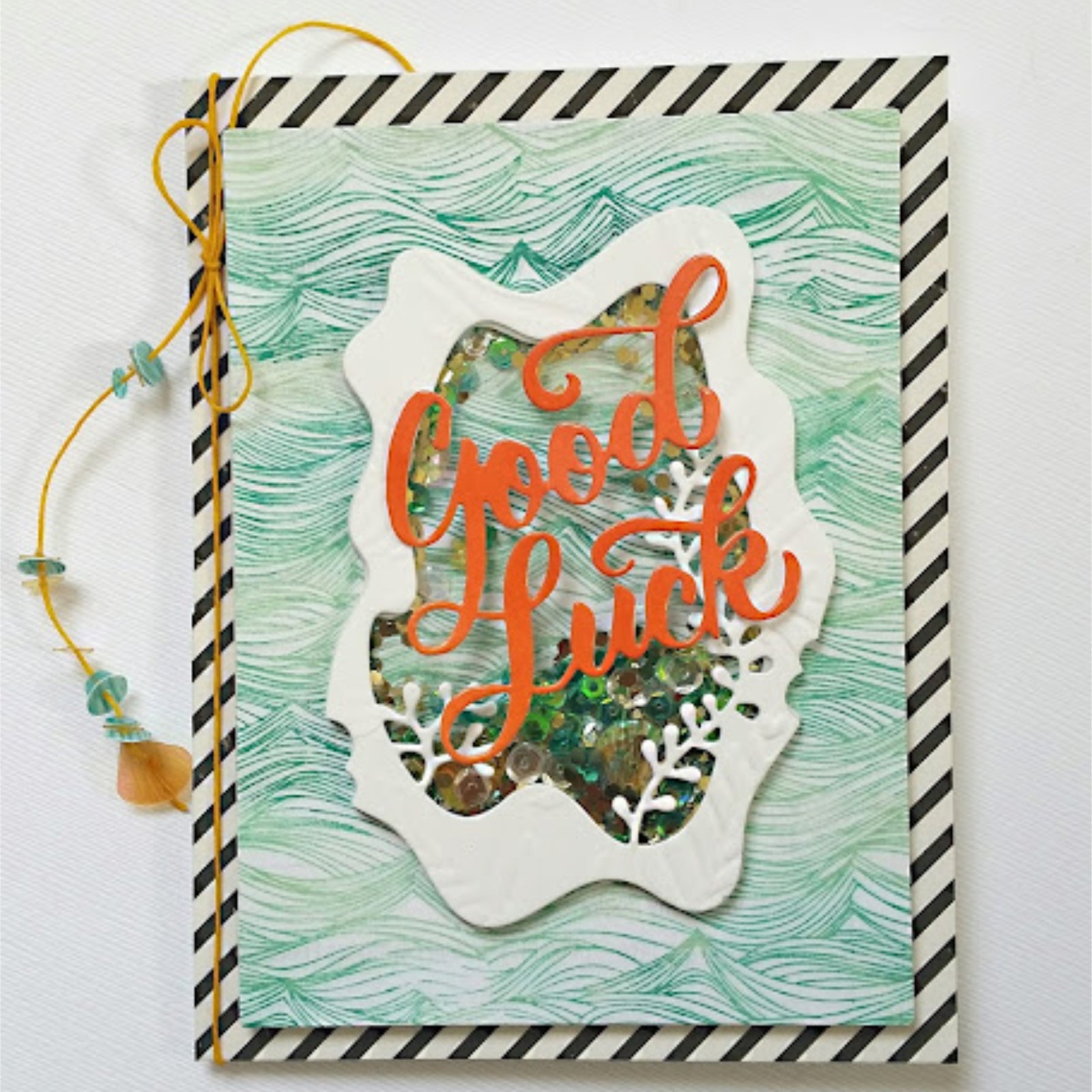 Good Luck Script Sentiment Words Cutting Die