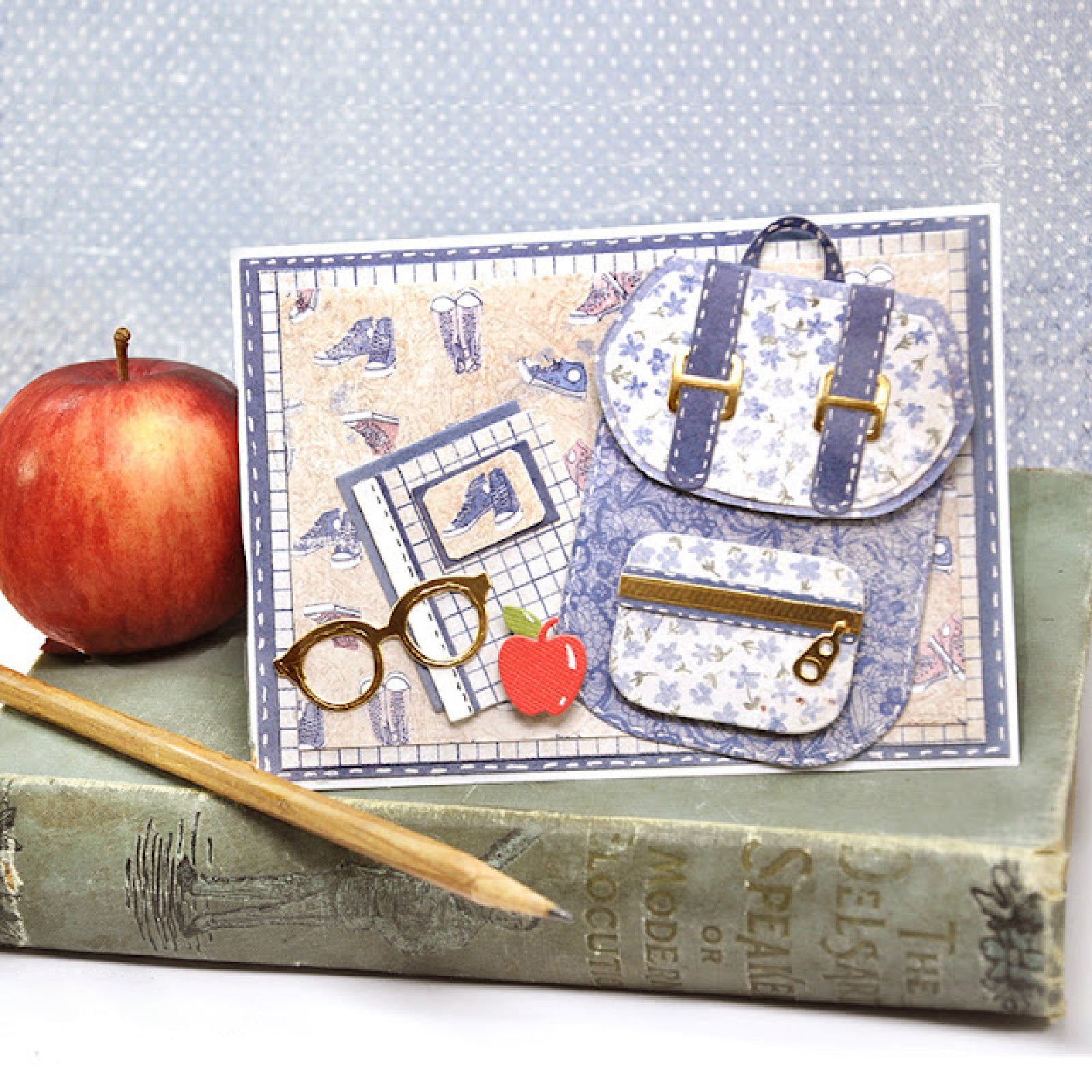 You Rule! Backpack w School Supplies Cutting & Embossing Dies