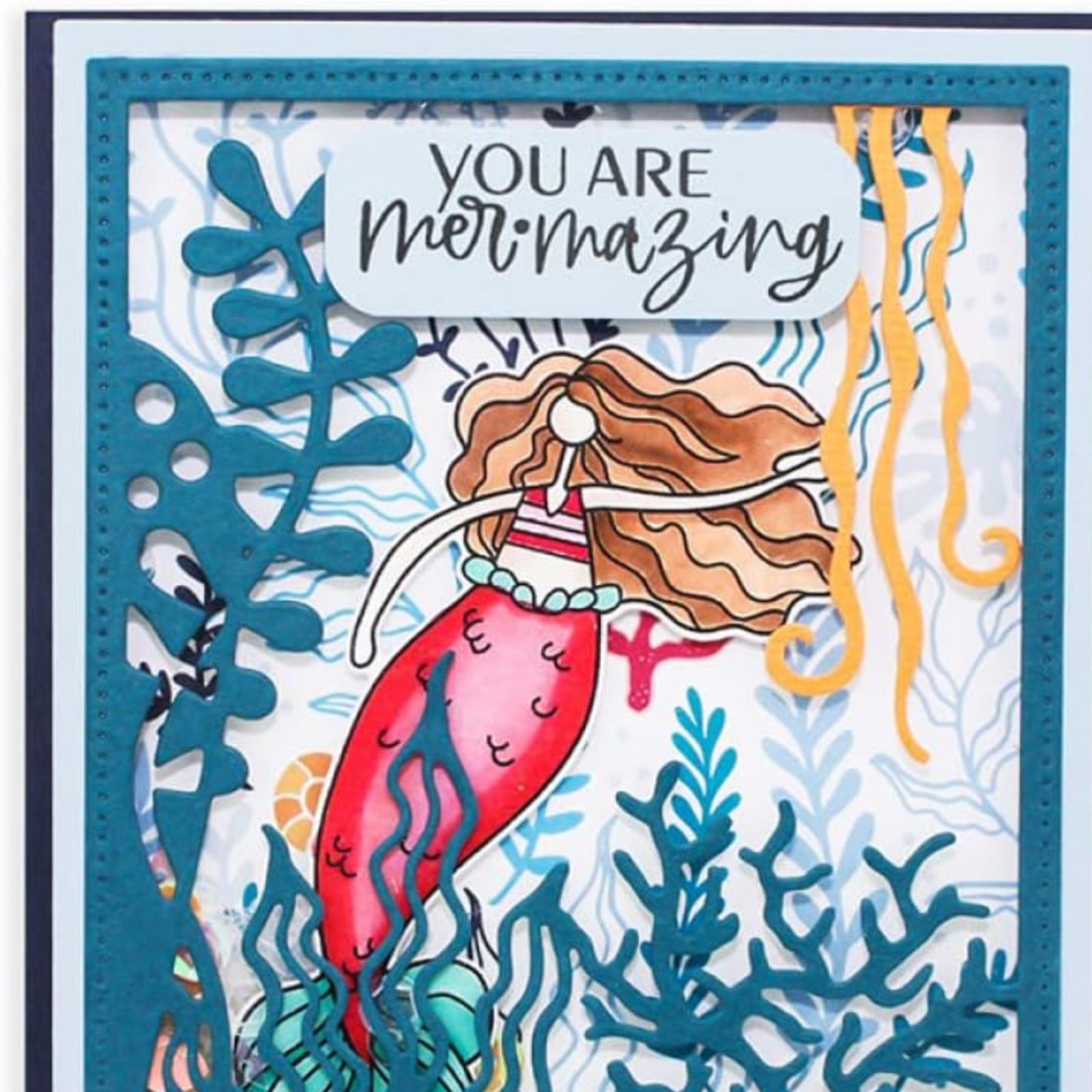 Under the Sea Ocean Aquarium Background Cutting Dies