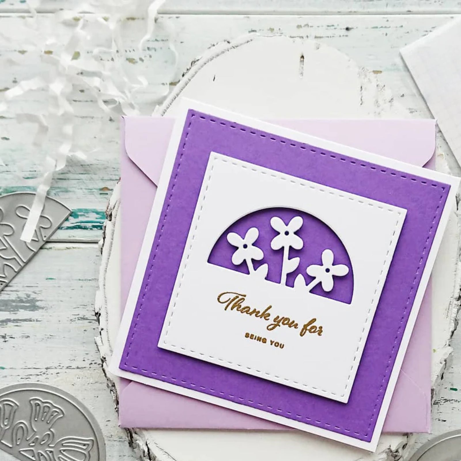 Flowers & Foliage Cutouts w Tag Cutting Dies