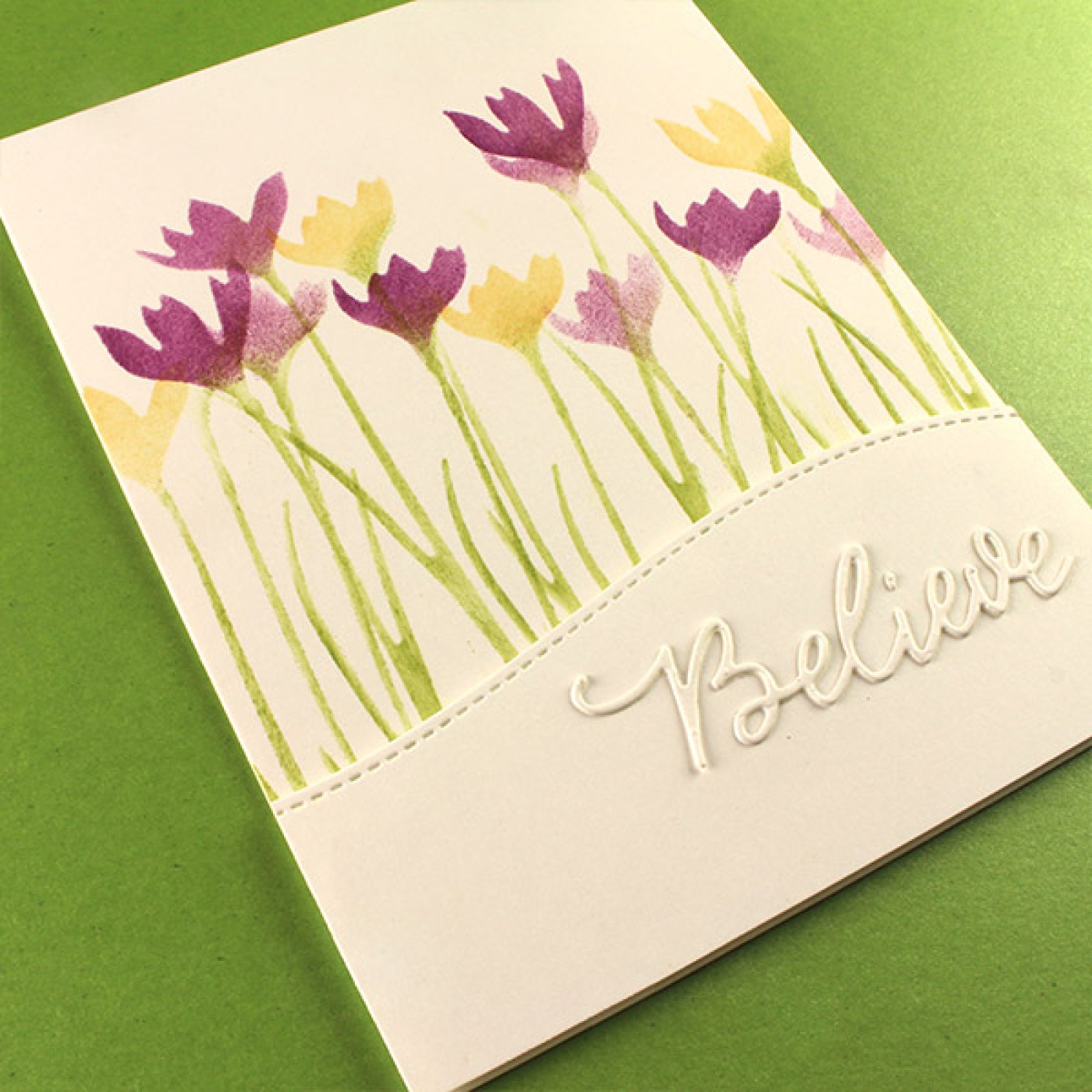 Crocus Flower Trio w Leaf/Grass Cutting Dies