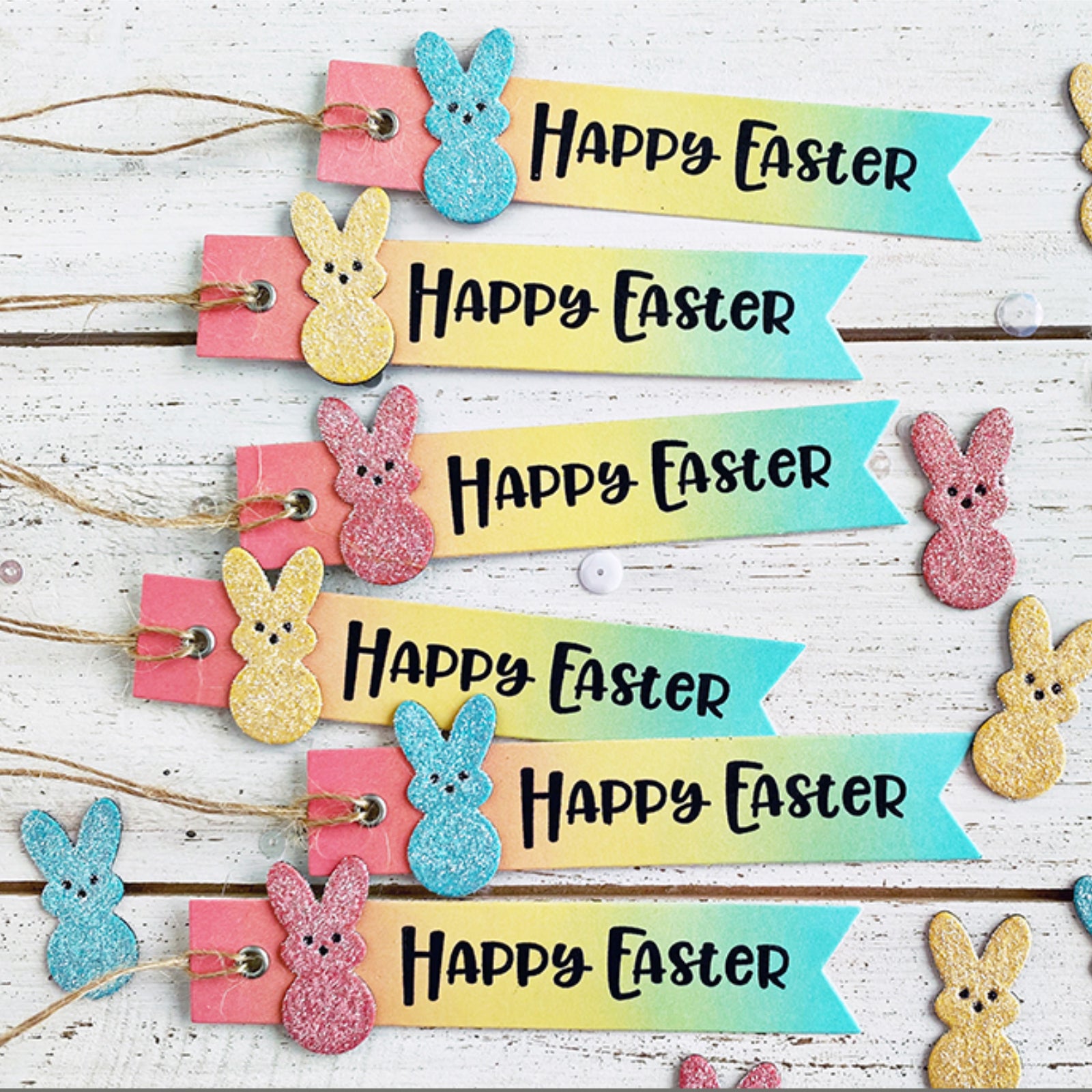 Mini Peeps Border w Layering Bunnies Cutting Dies