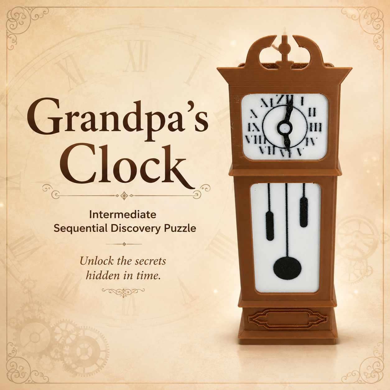 Grandpa's Clock – Intermediate Sequential Discovery Puzzle by Team JB Hobbies