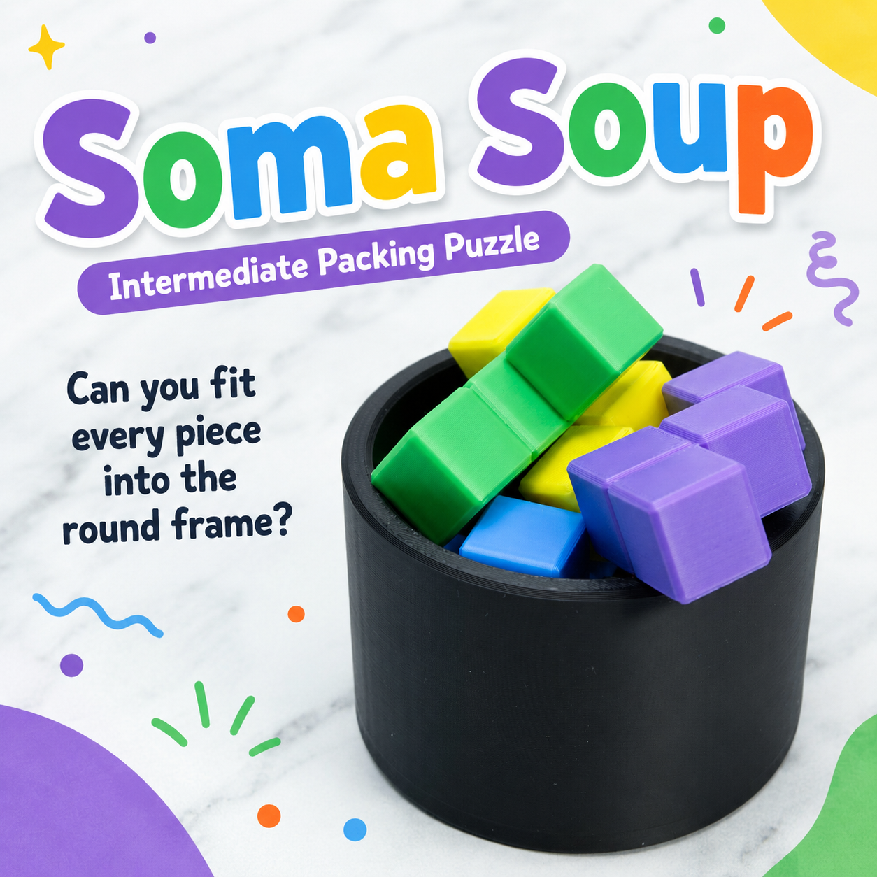 Soma Soup – Intermediate Packing Puzzle by Team JB Hobbies