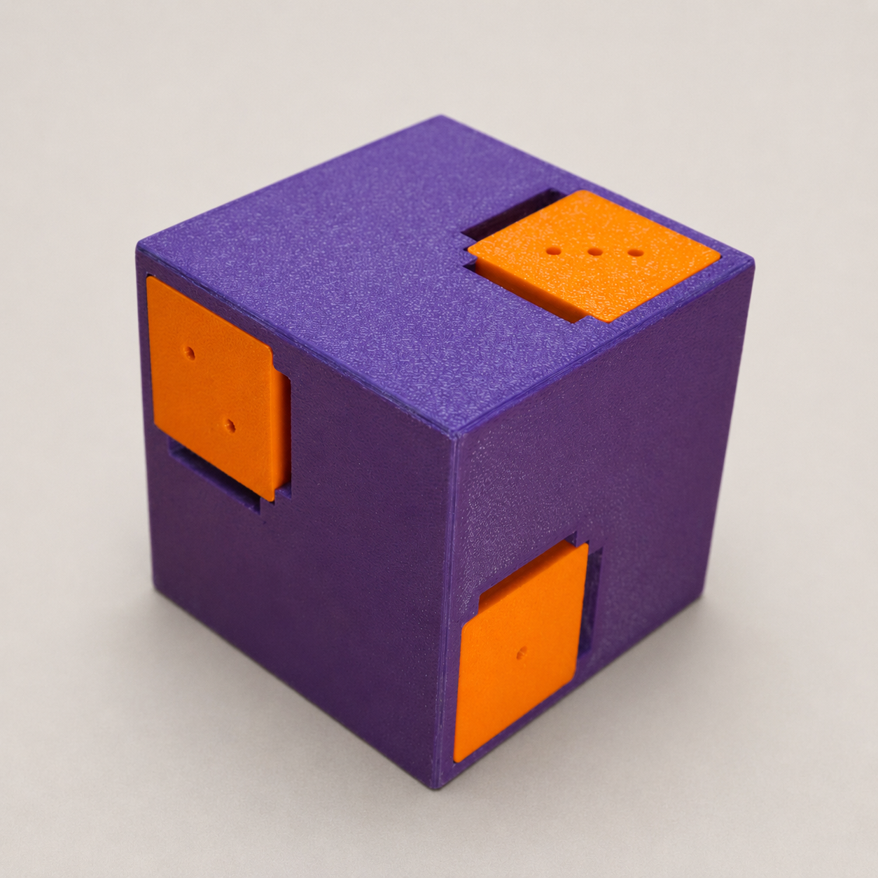 Chander's Cube Purple Orange Edition – Advanced Take Apart Puzzle by Yaroslav Manuilov