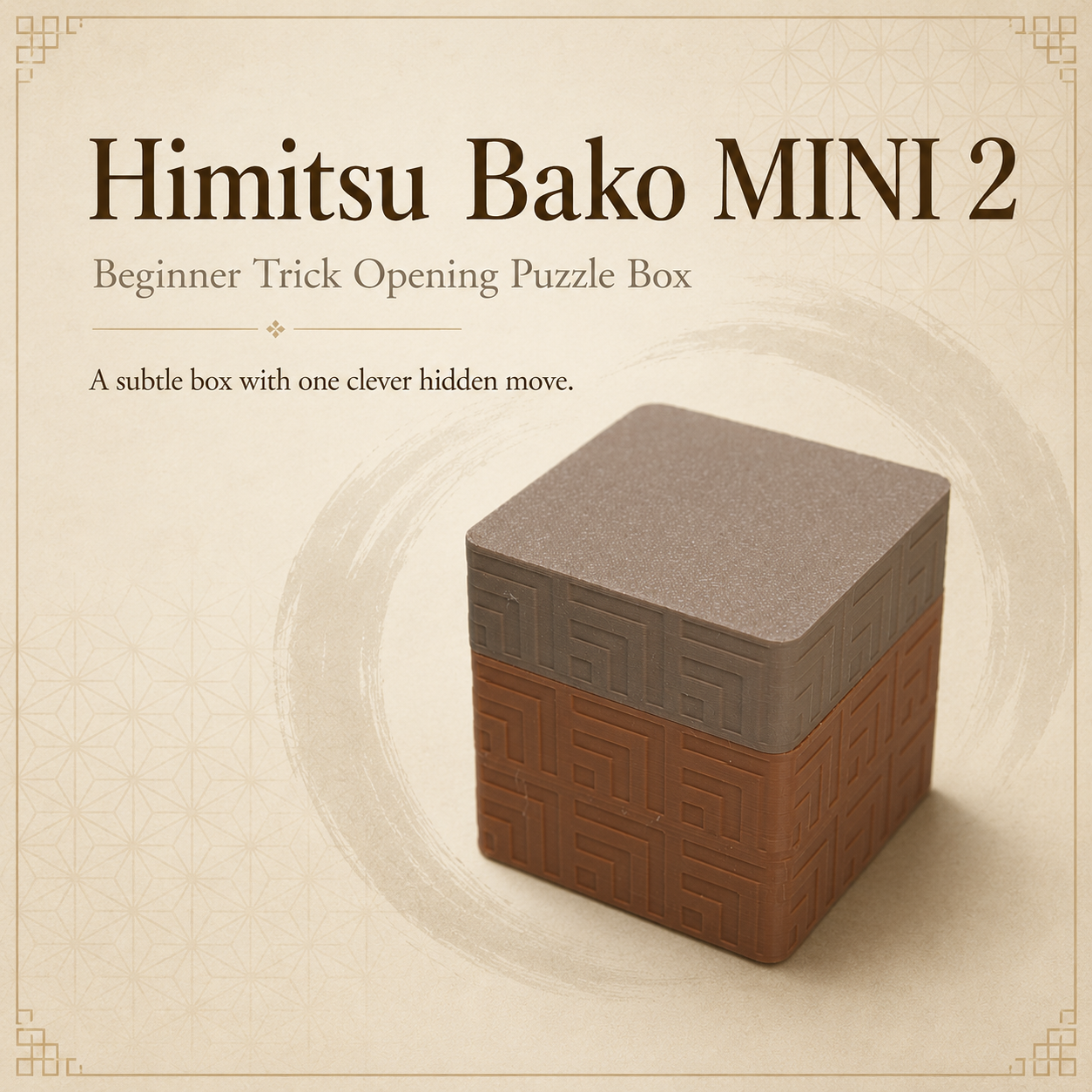 Himitsu Bako MINI 2 – Beginner Trick Opening Puzzle Box by Team JB Hobbies
