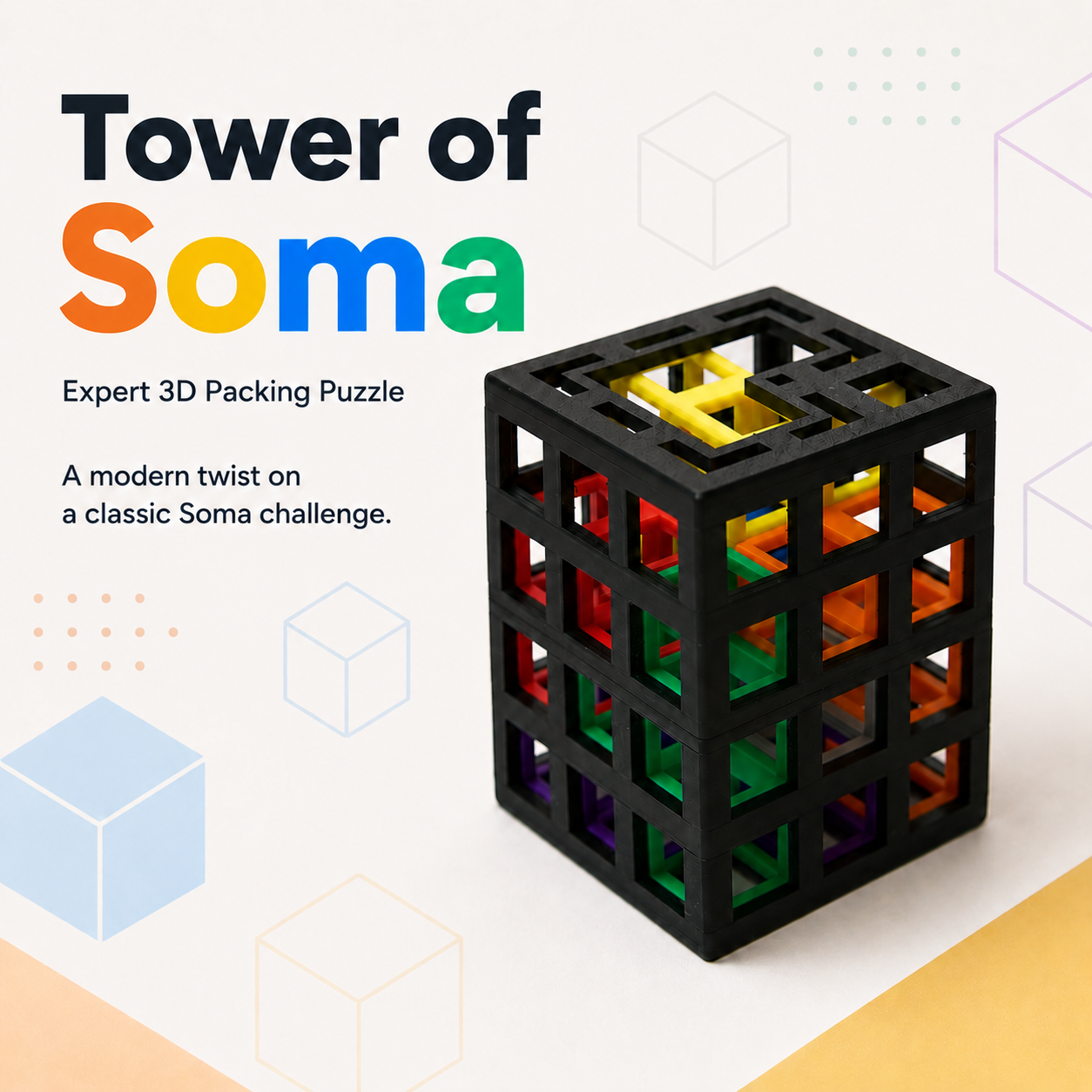 Tower of Soma – Expert Packing Puzzle by Team JB Hobbies