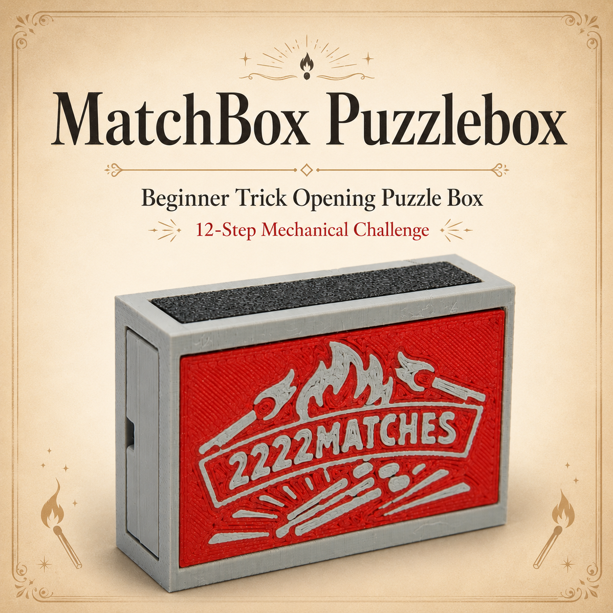 MatchBox Puzzlebox – Beginner Trick Opening Puzzle Box by Team JB Hobbies