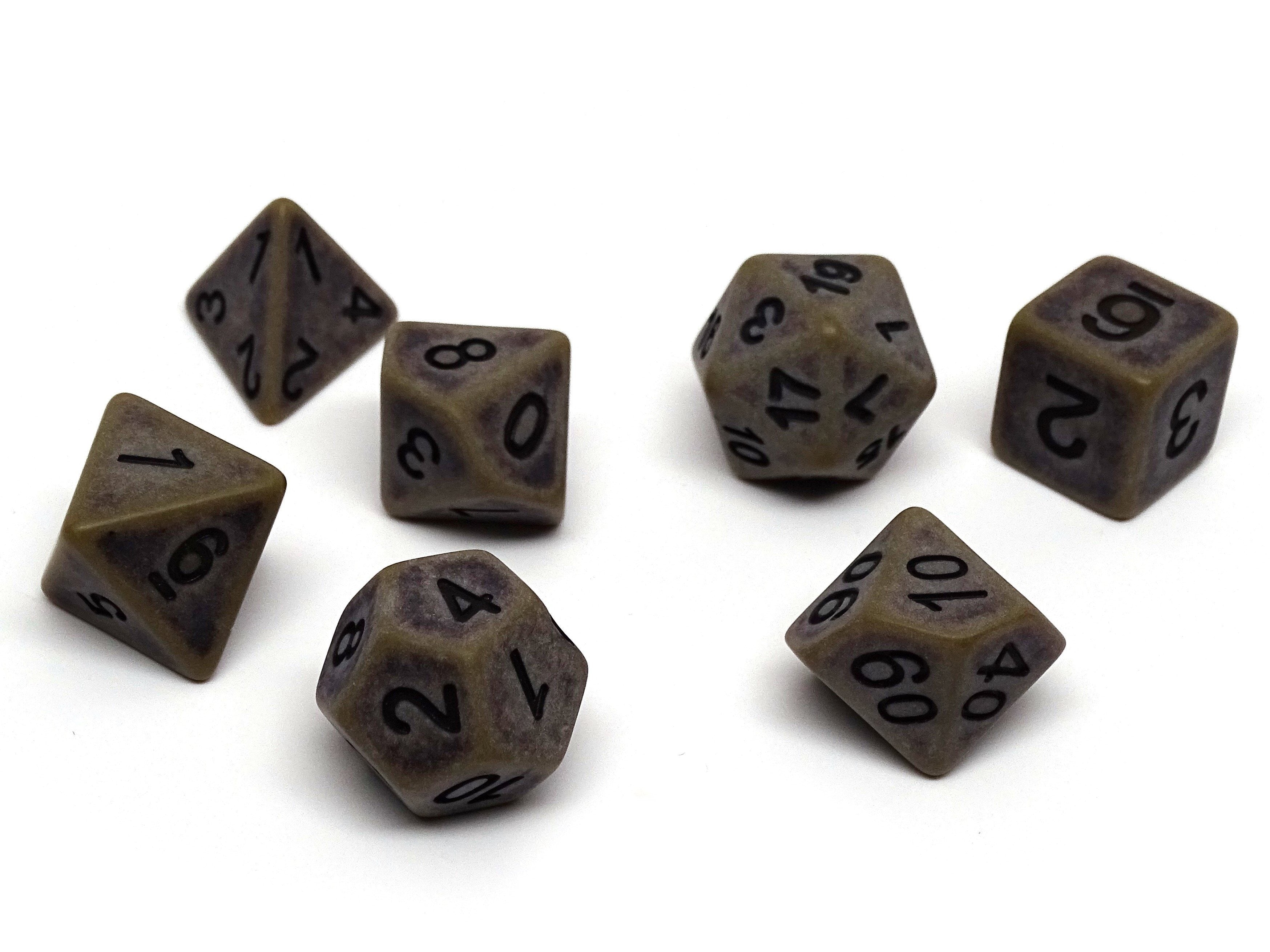 Ancient Ground Dice Collection - 7 Piece Set