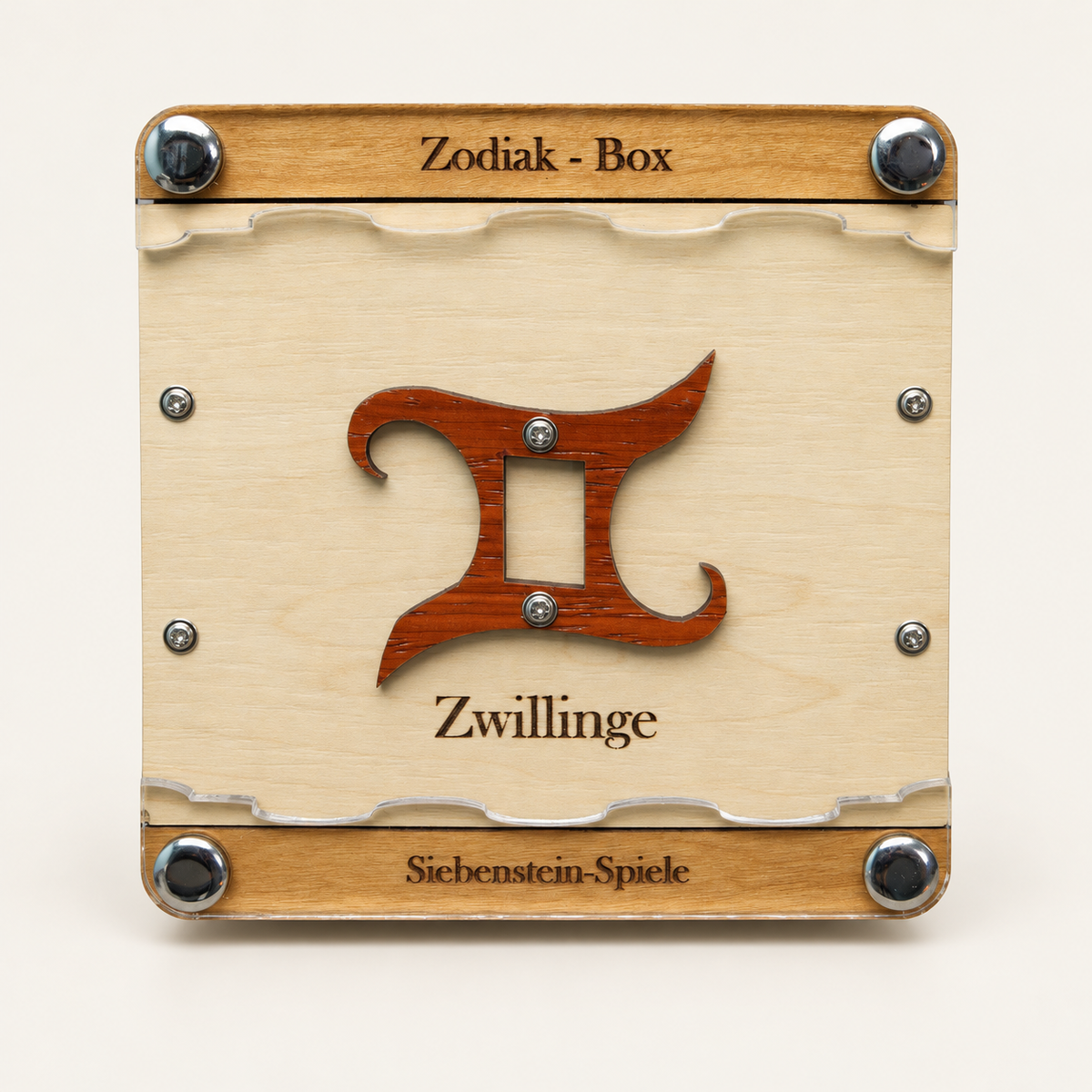 Zodiac Puzzle Box – Intermediate Maze Puzzle Box by Siebenstein-Spiele
