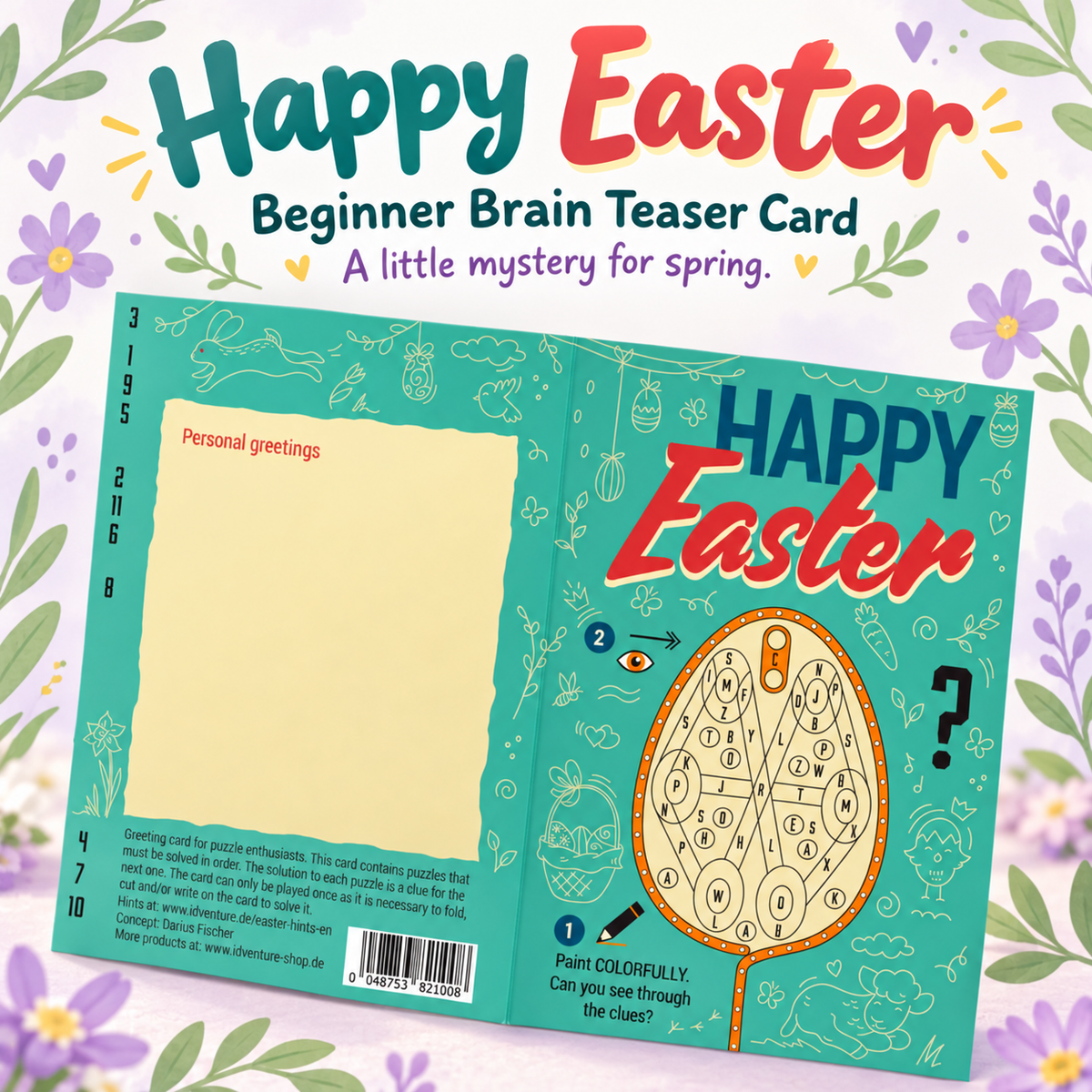 Happy Easter - Beginner Brain Teaser Card