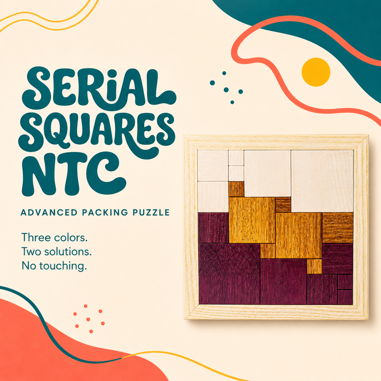 Serial Squares NTC – Advanced Packing Puzzle by Pelikan Puzzles