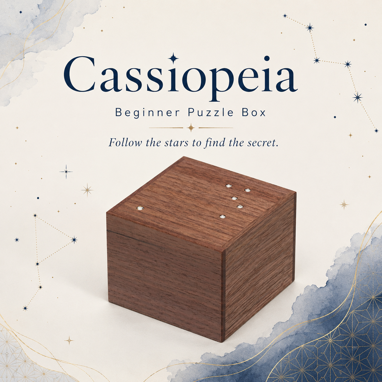 Cassiopeia – Beginner Puzzle Box by Karakuri Creation Group