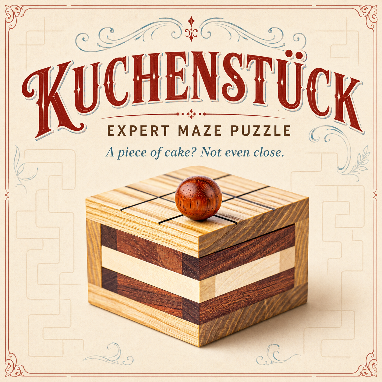 Kuchenstück – Expert Maze Puzzle by Pelikan Puzzles