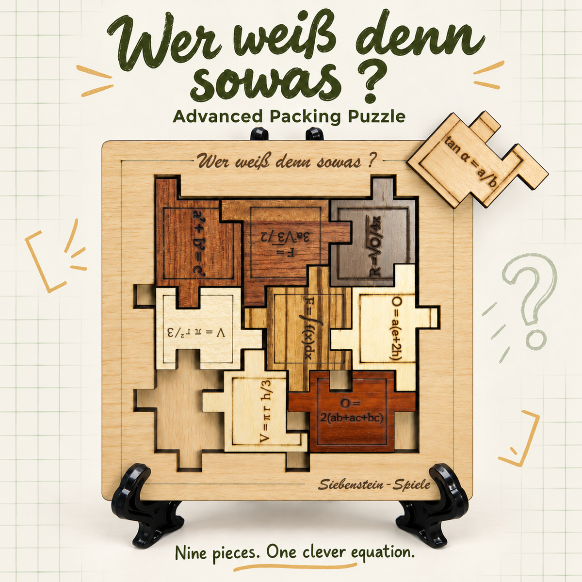 Wer weiß denn sowas? – Advanced Packing Puzzle by Siebenstein-Spiele