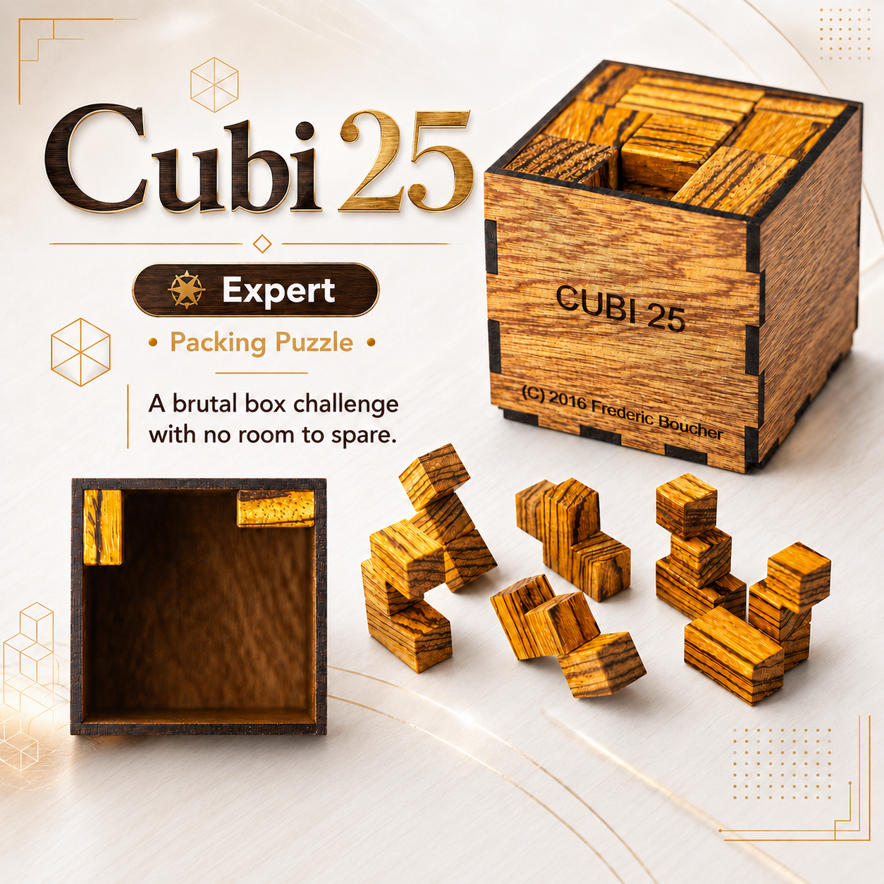 Cubi 25 – Expert Packing Puzzle by Pelikan Puzzles