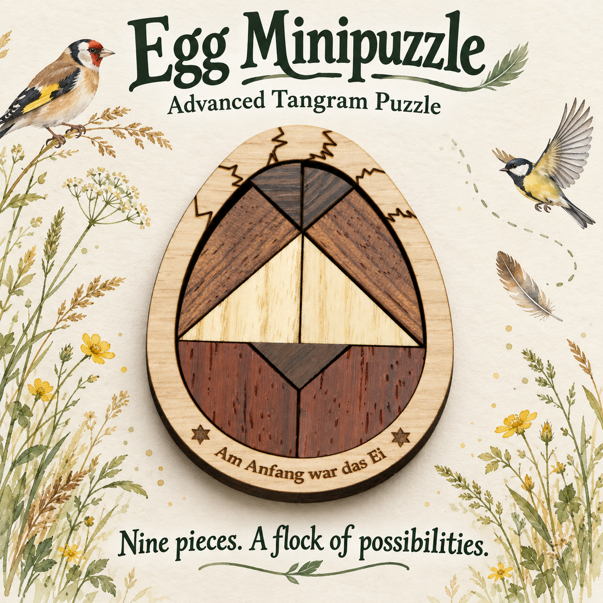 Egg Minipuzzle – Advanced Tangram Puzzle by Siebenstein-Spiele