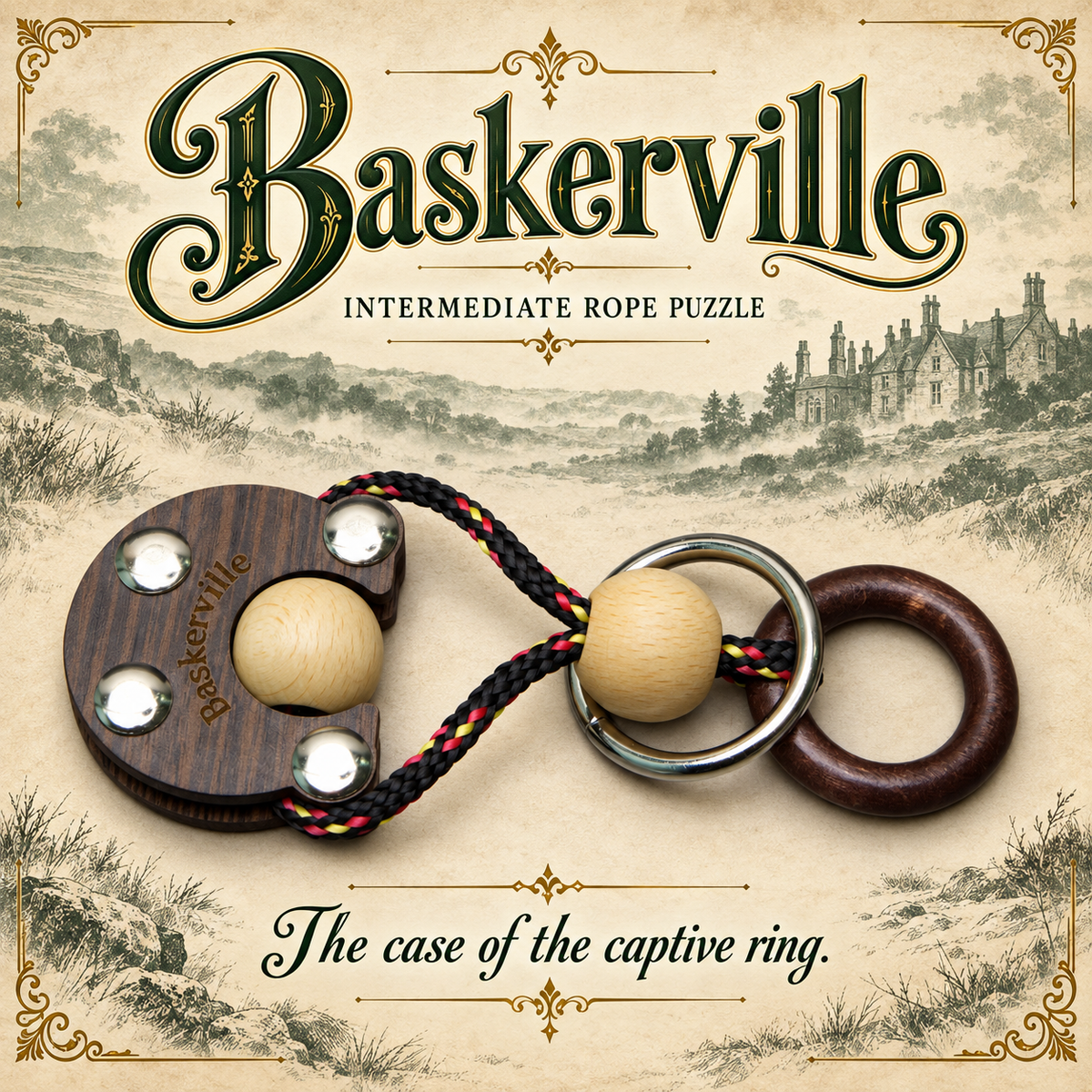Baskerville – Intermediate Rope Puzzle by Siebenstein-Spiele
