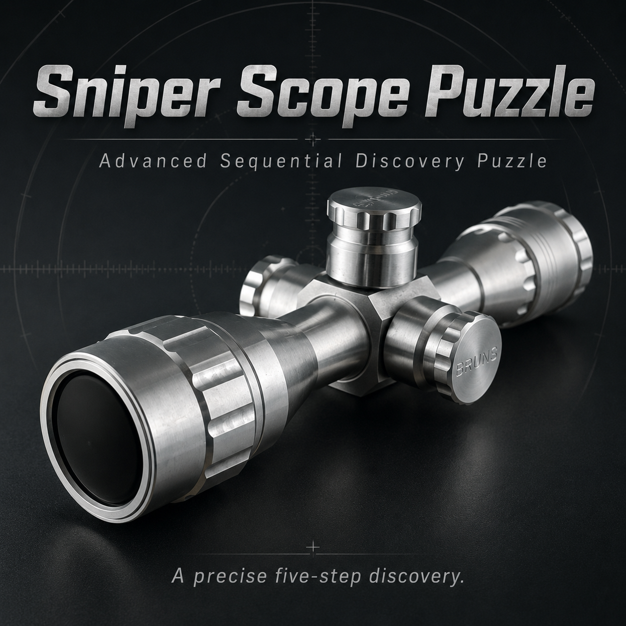 Sniper Scope Puzzle – Advanced Sequential Discovery Puzzle by Andriy Bruns