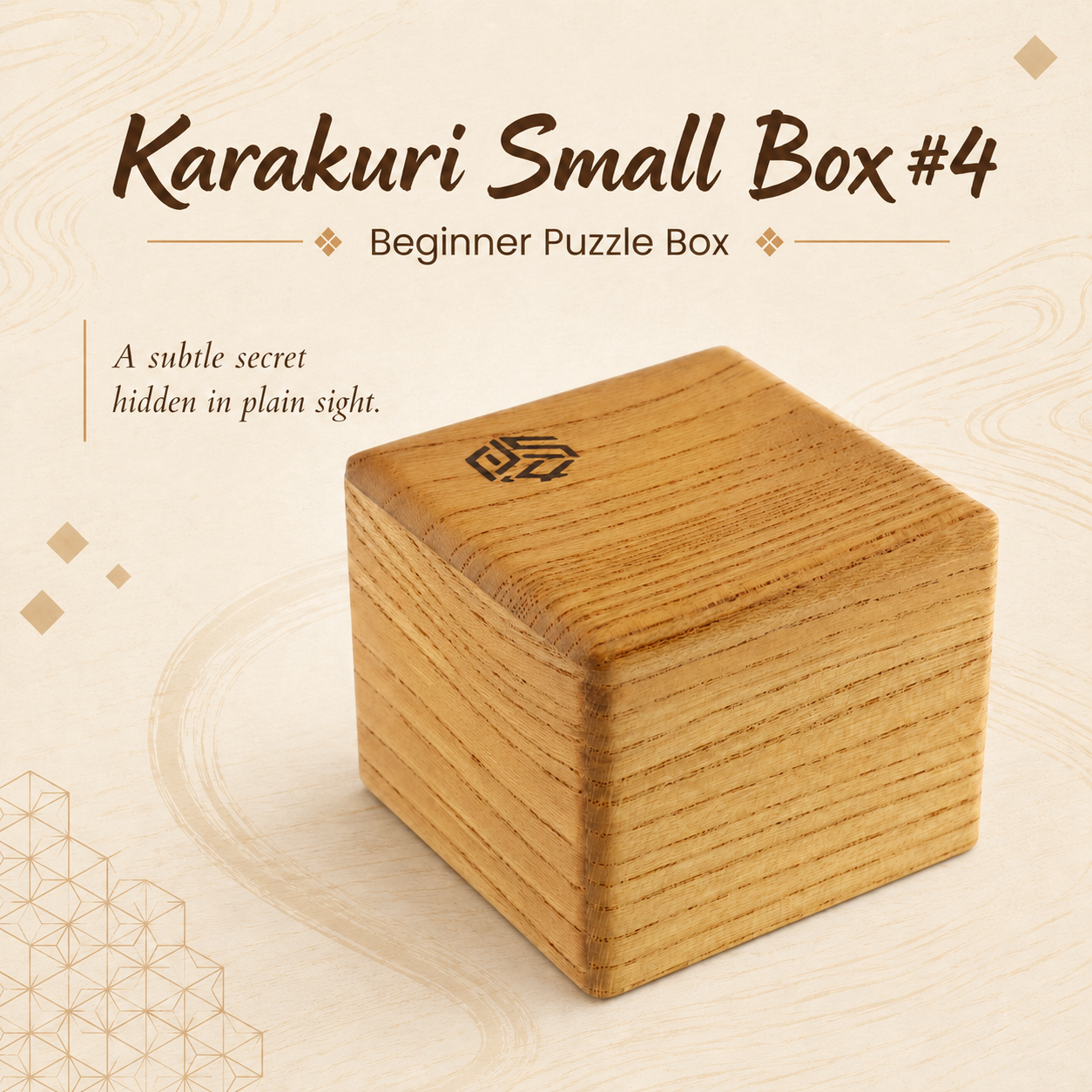 Karakuri Small Box #4 – Beginner Puzzle Box by Karakuri Creation Group