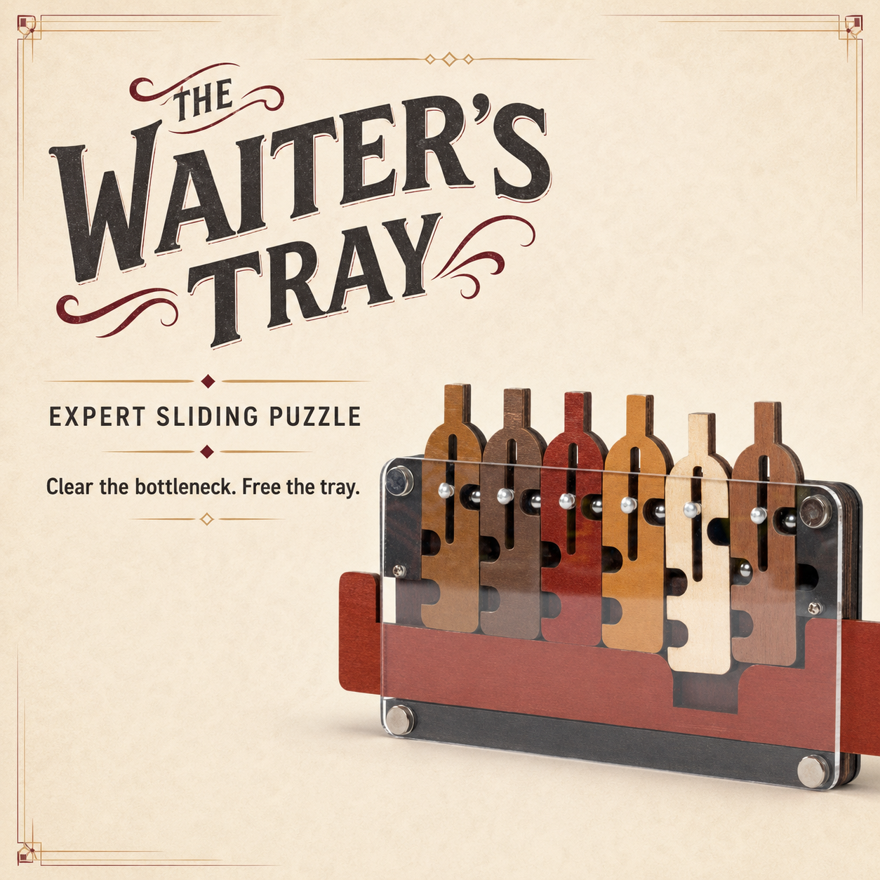 The Waiter's Tray – Expert Sliding Puzzle by Recent Toys