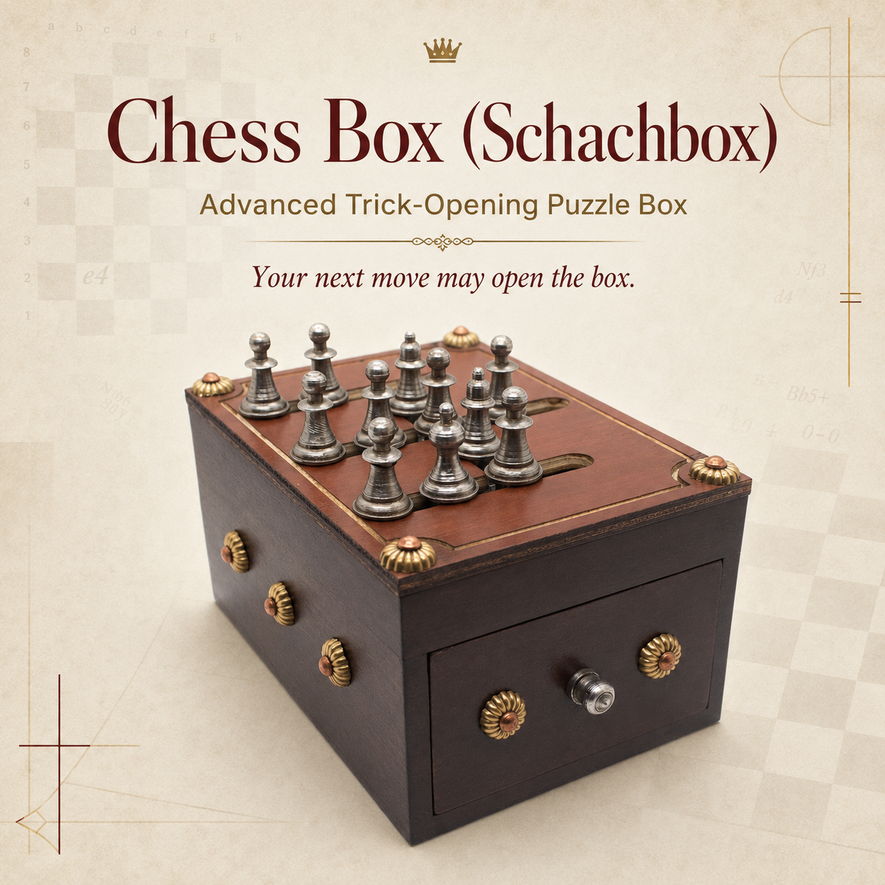 Chess Box (Schachbox) – Advanced Puzzle Box by Jean Claude Constantin