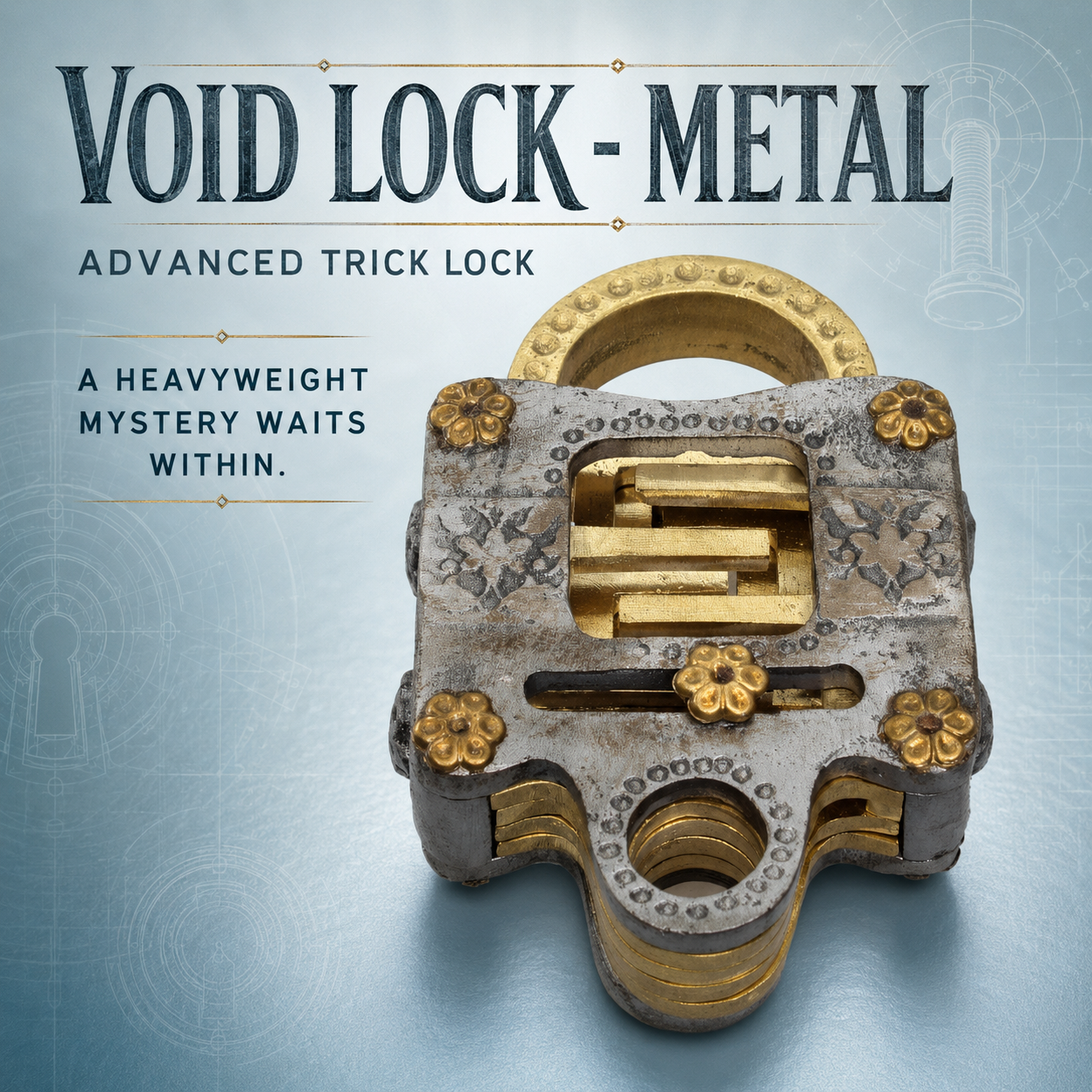 Void Lock - Metal – Advanced Trick Lock by Jean Claude Constantin