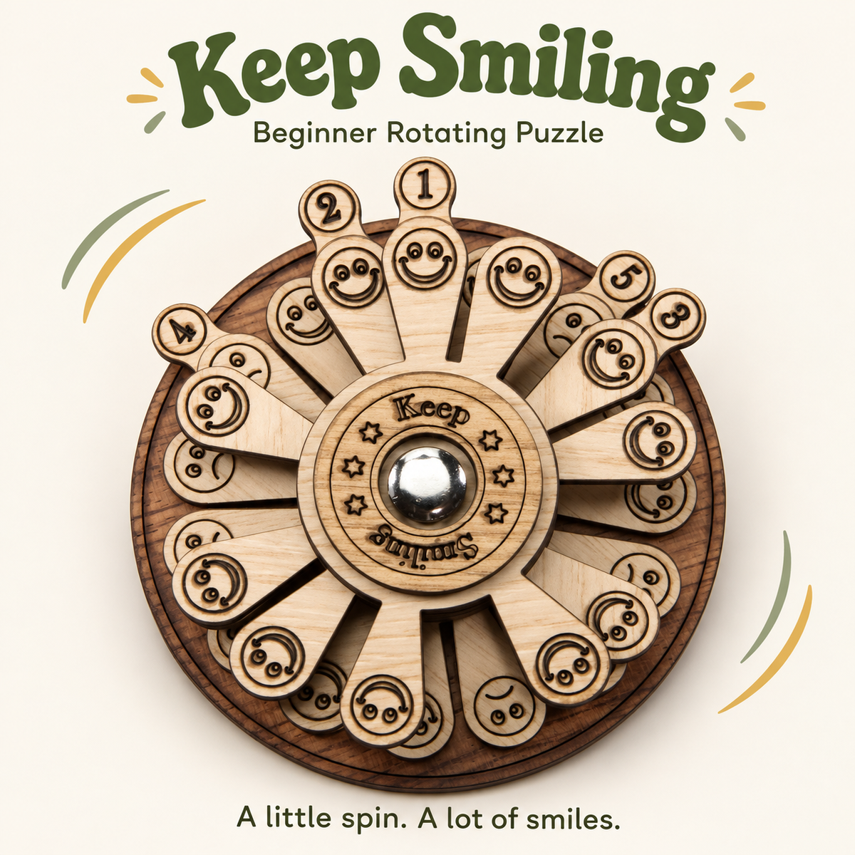 Keep Smiling – Beginner Rotating Puzzle by Siebenstein-Spiele