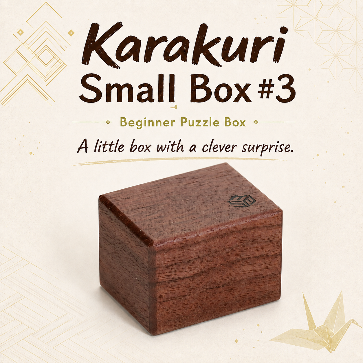 Karakuri Small Box #3 – Beginner Puzzle Box by Karakuri Creation Group