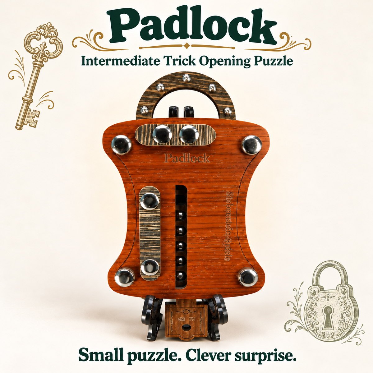 Padlock – Intermediate Trick Opening Puzzle by Siebenstein-Spiele