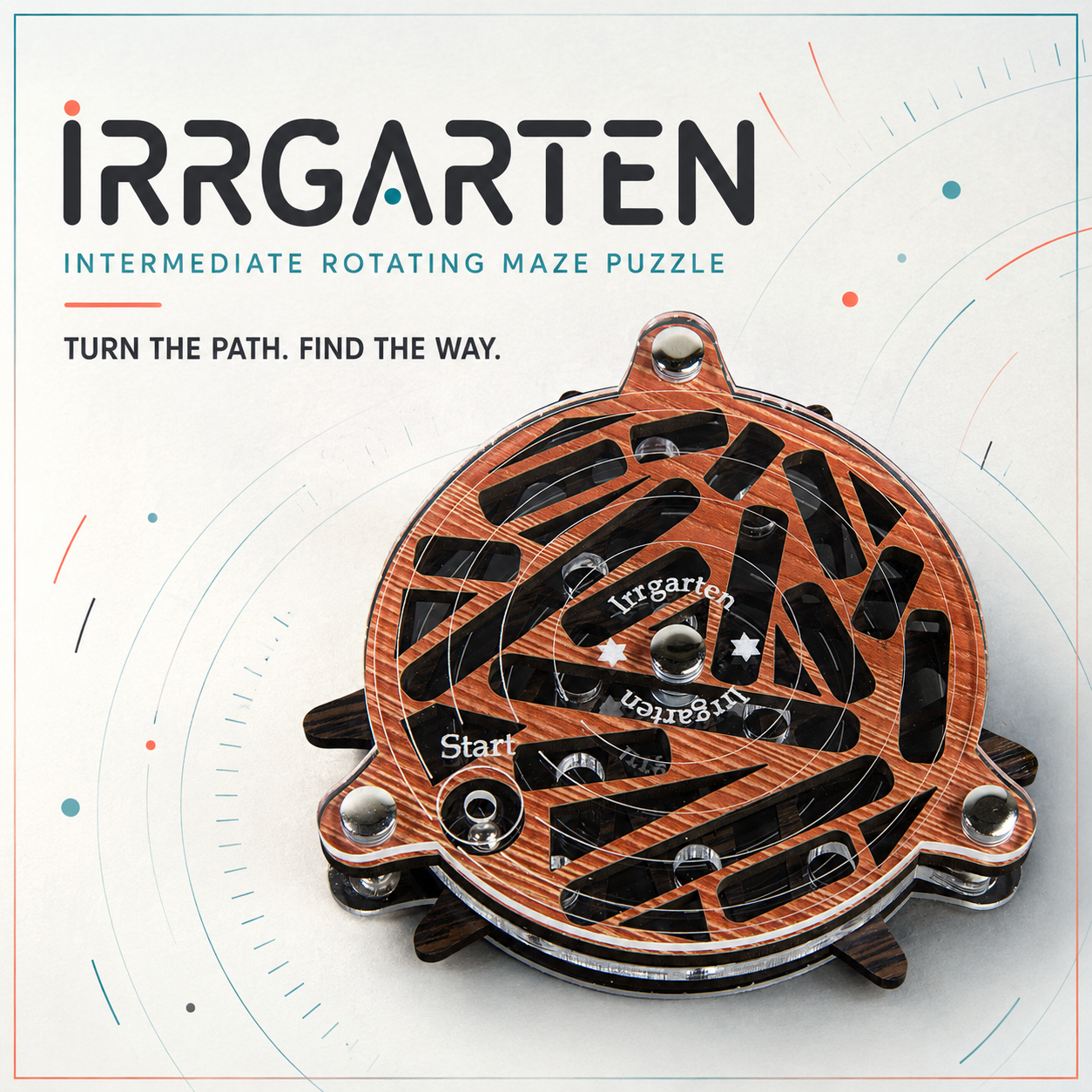 Irrgarten – Intermediate Rotating Maze Puzzle by Siebenstein-Spiele