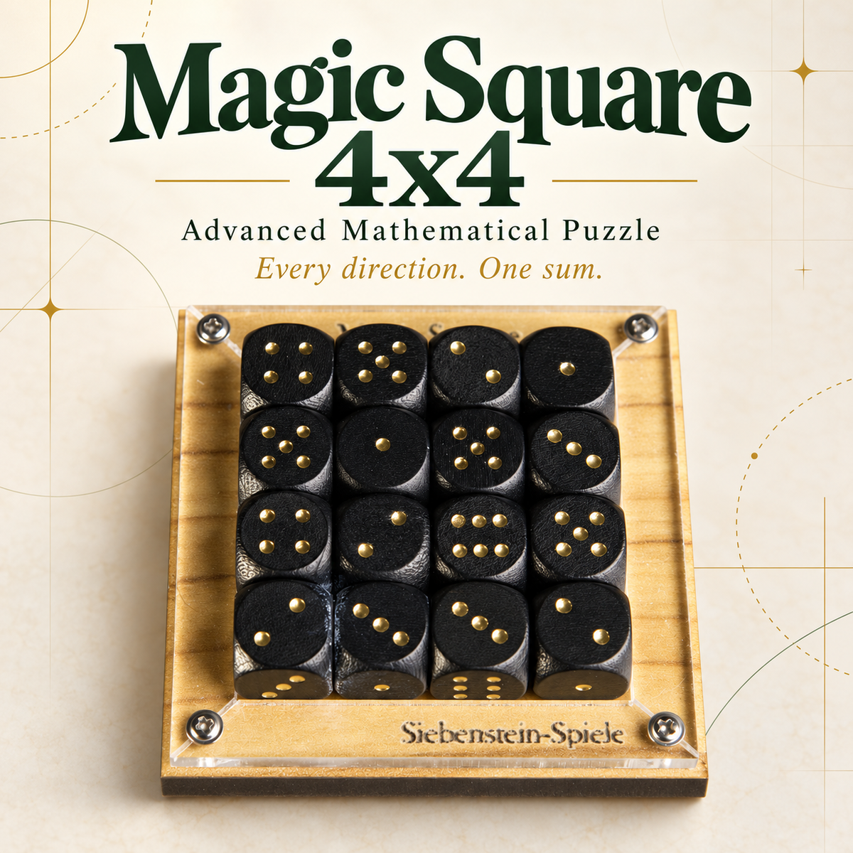 Magic Square 4x4 – Advanced Mathematical Puzzle by Siebenstein-Spiele
