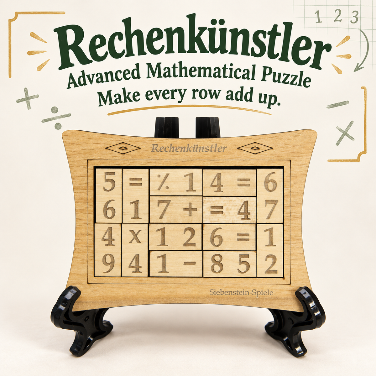 Rechenkünstler – Advanced Mathematical Puzzle by Siebenstein-Spiele