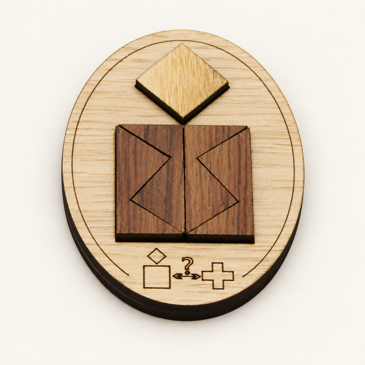 Schweizer Kreuz Minipuzzle – Advanced Tangram Puzzle by Siebenstein-Spiele