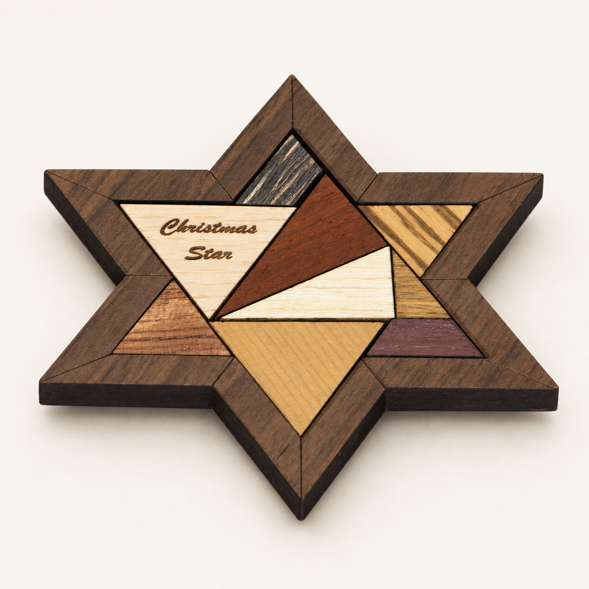 Christmas Star Minipuzzle – Advanced Tangram Puzzle by Siebenstein-Spiele
