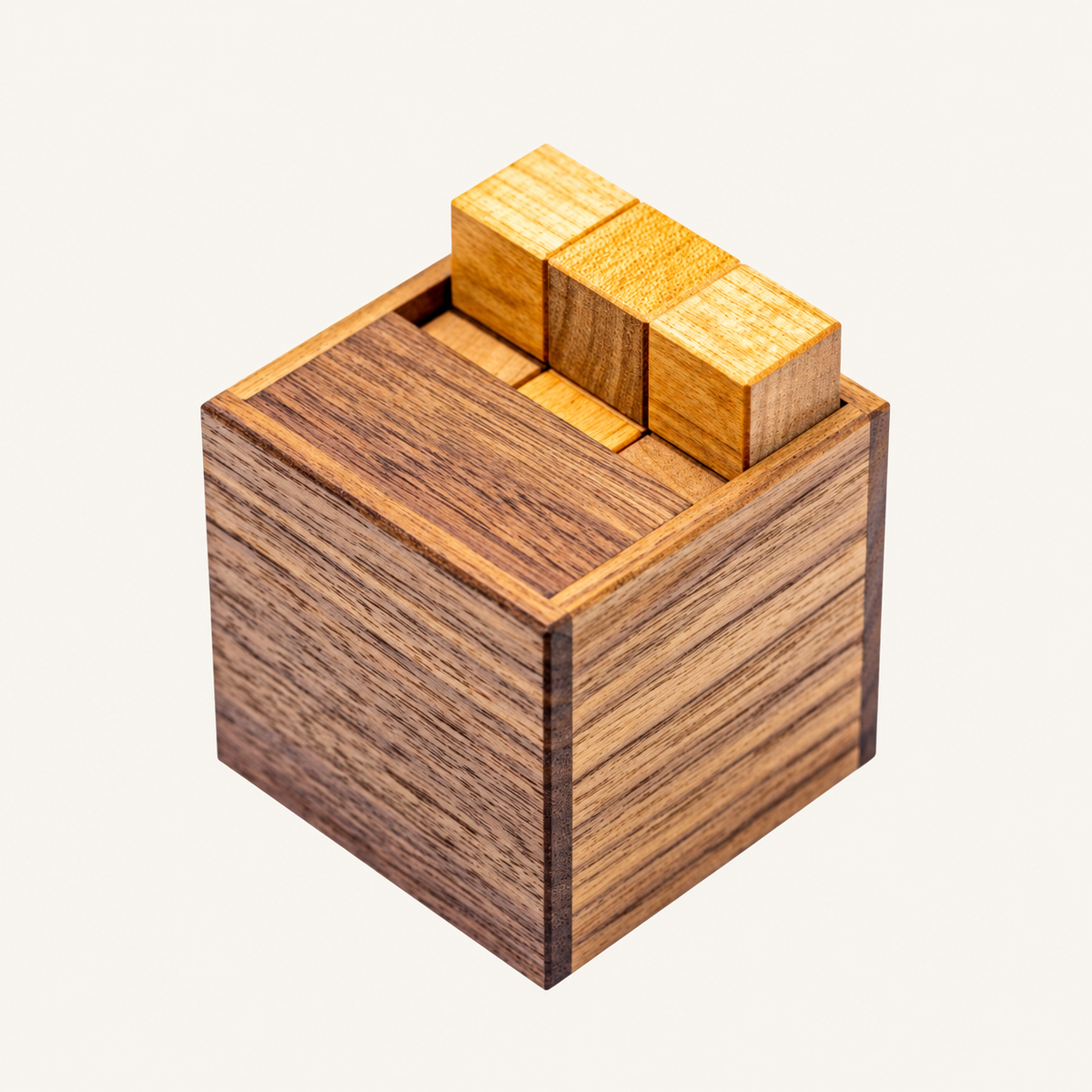 Coffin-Flop wooden packing puzzle by Dr. Volker Latussek, product 1