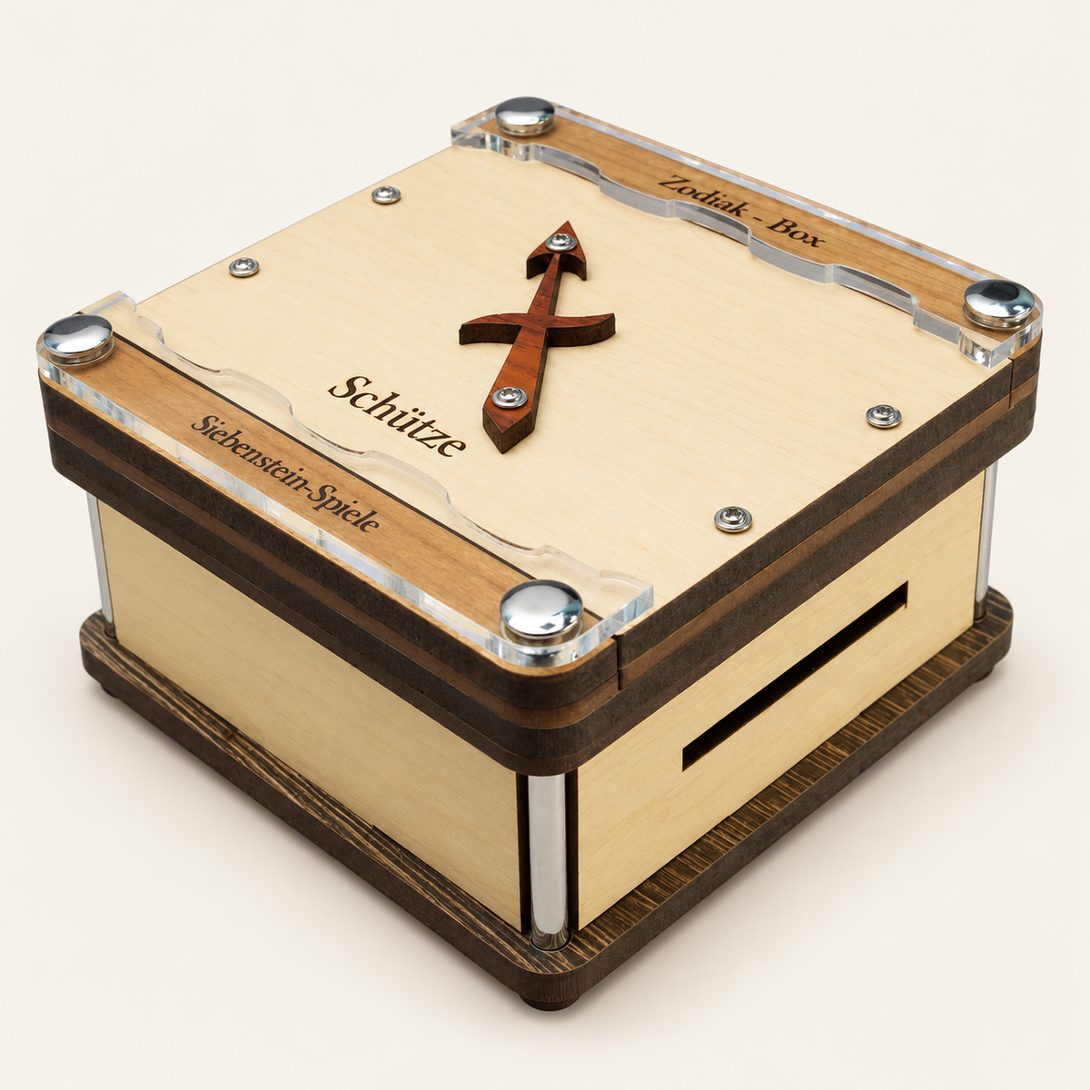 Zodiac Puzzle Box – Intermediate Maze Puzzle Box by Siebenstein-Spiele