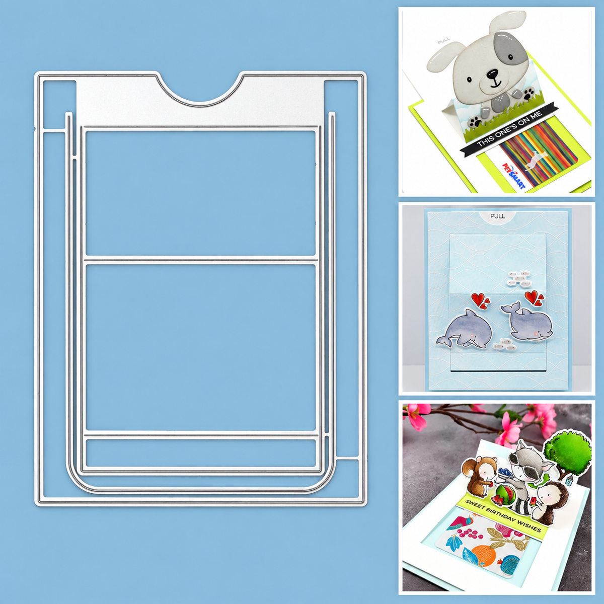 Slider Card Cutting & Embossing Dies