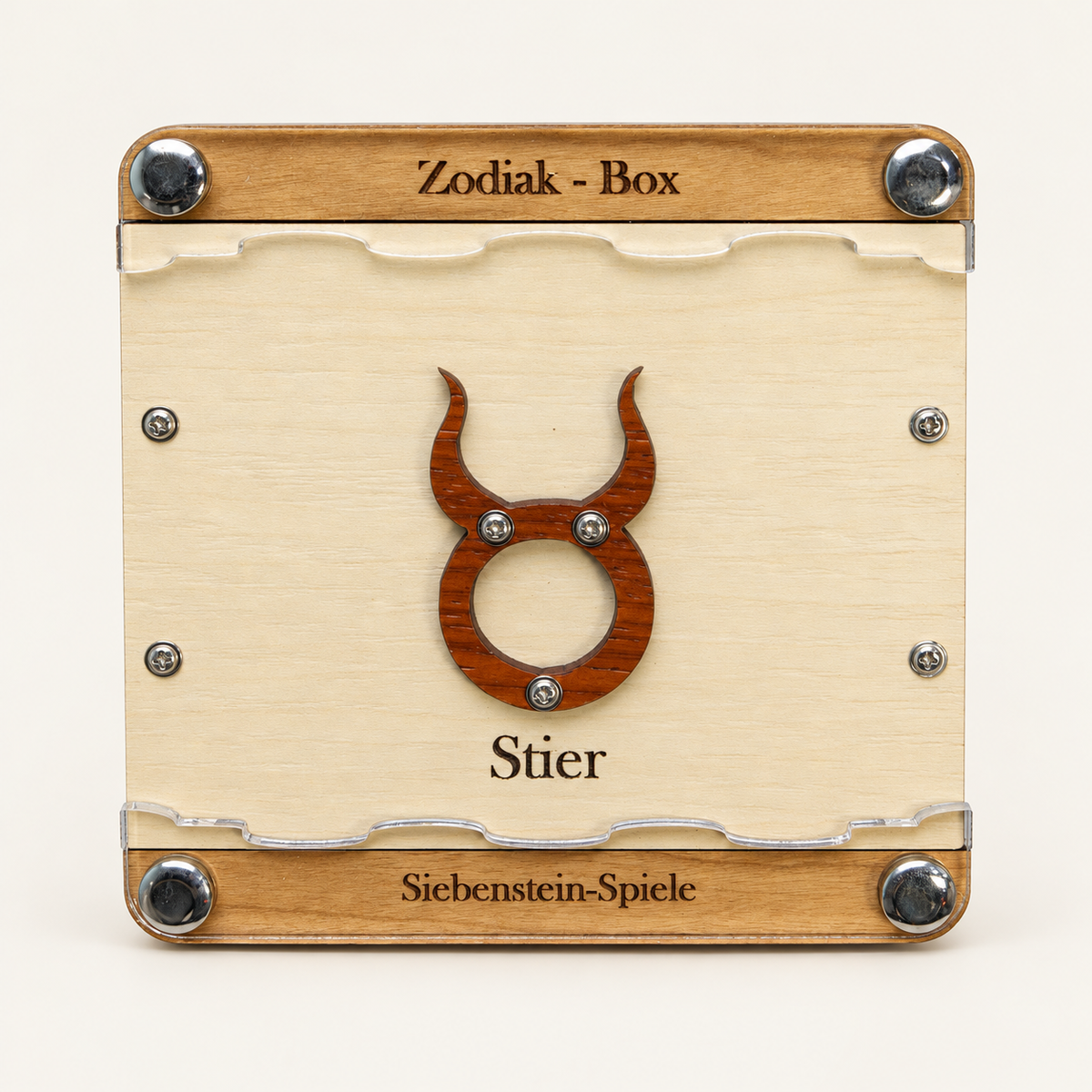 Zodiac Puzzle Box – Intermediate Maze Puzzle Box by Siebenstein-Spiele