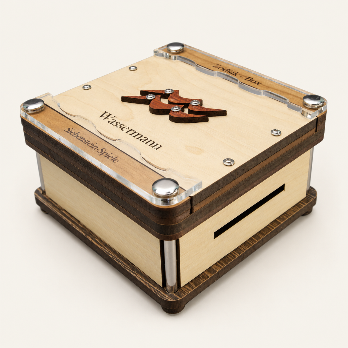 Zodiac Puzzle Box – Intermediate Maze Puzzle Box by Siebenstein-Spiele