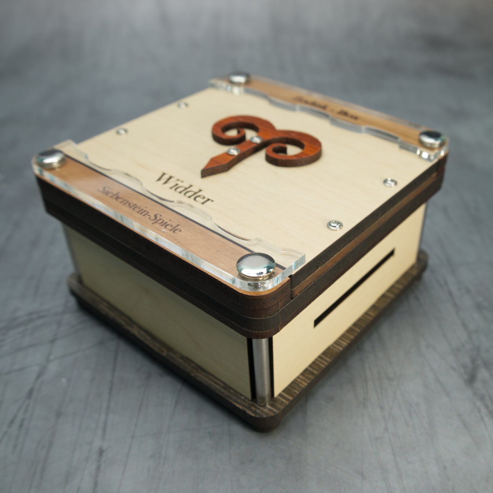 Zodiac Puzzle Boxes – Mechanical Maze Boxes by Siebenstein-Spiele