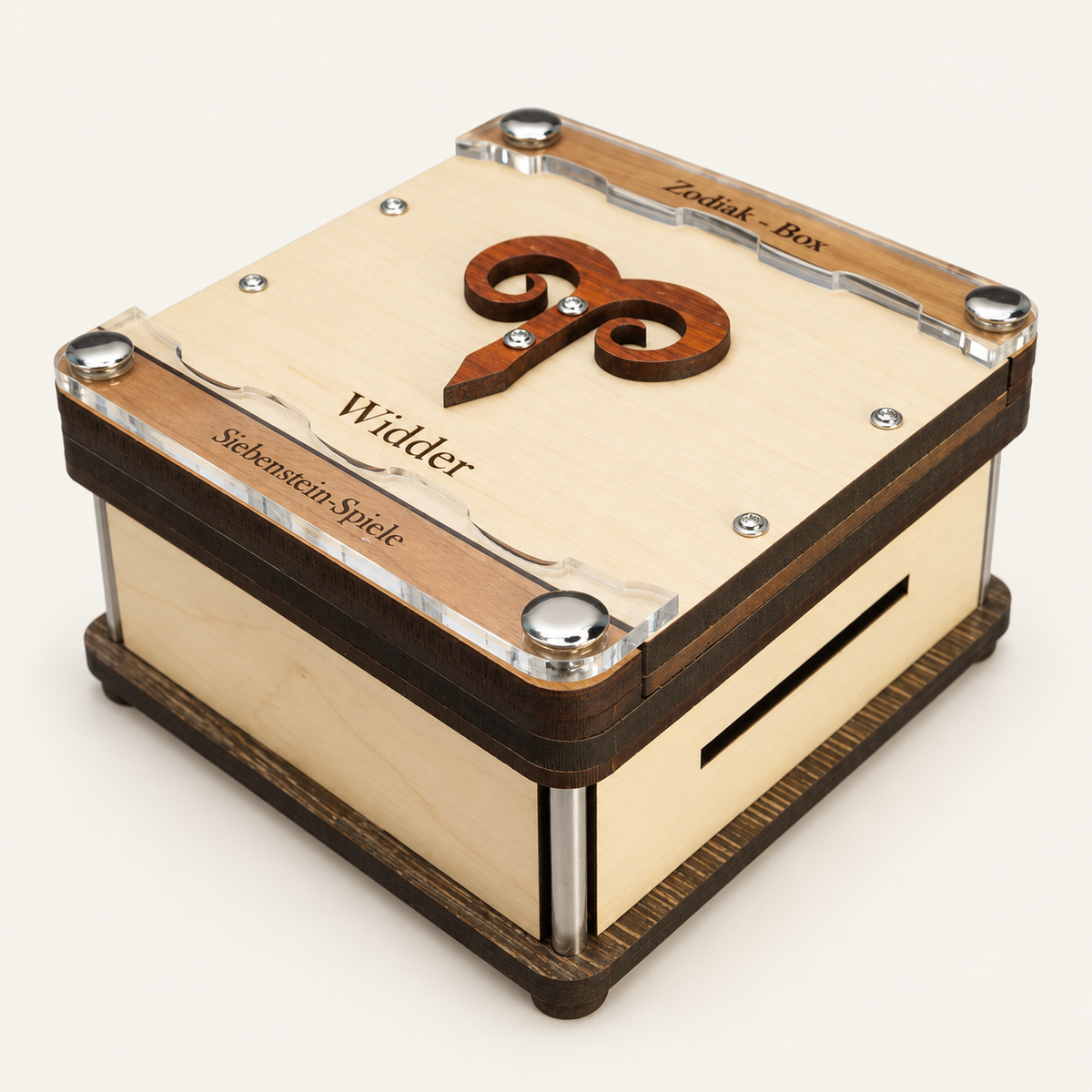 Zodiac Puzzle Box – Intermediate Maze Puzzle Box by Siebenstein-Spiele