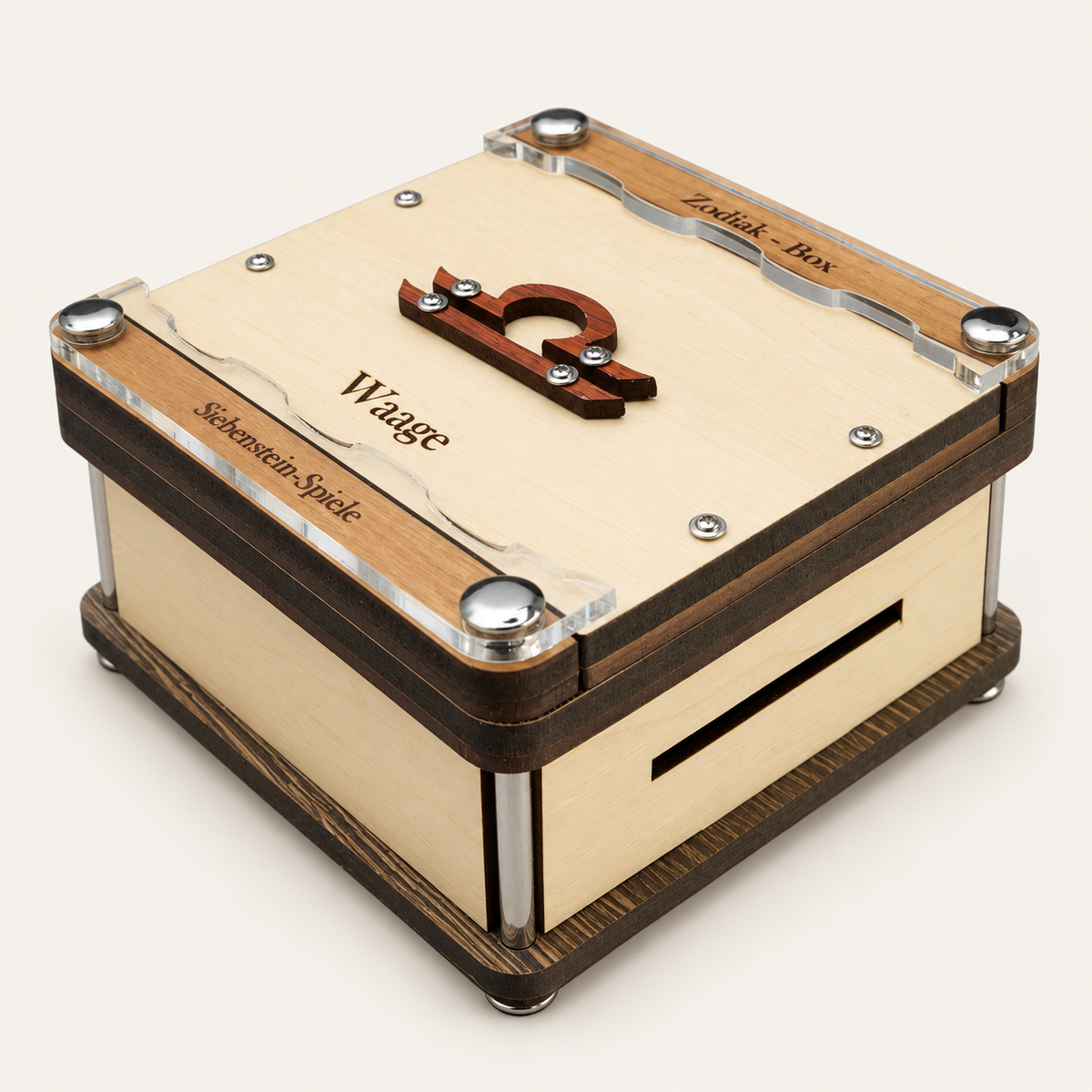 Zodiac Puzzle Box – Intermediate Maze Puzzle Box by Siebenstein-Spiele