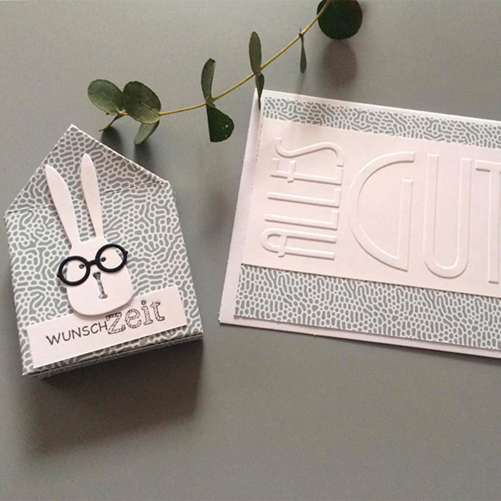 Mr. Bunny Head w Tag Cutting & Embossing Dies